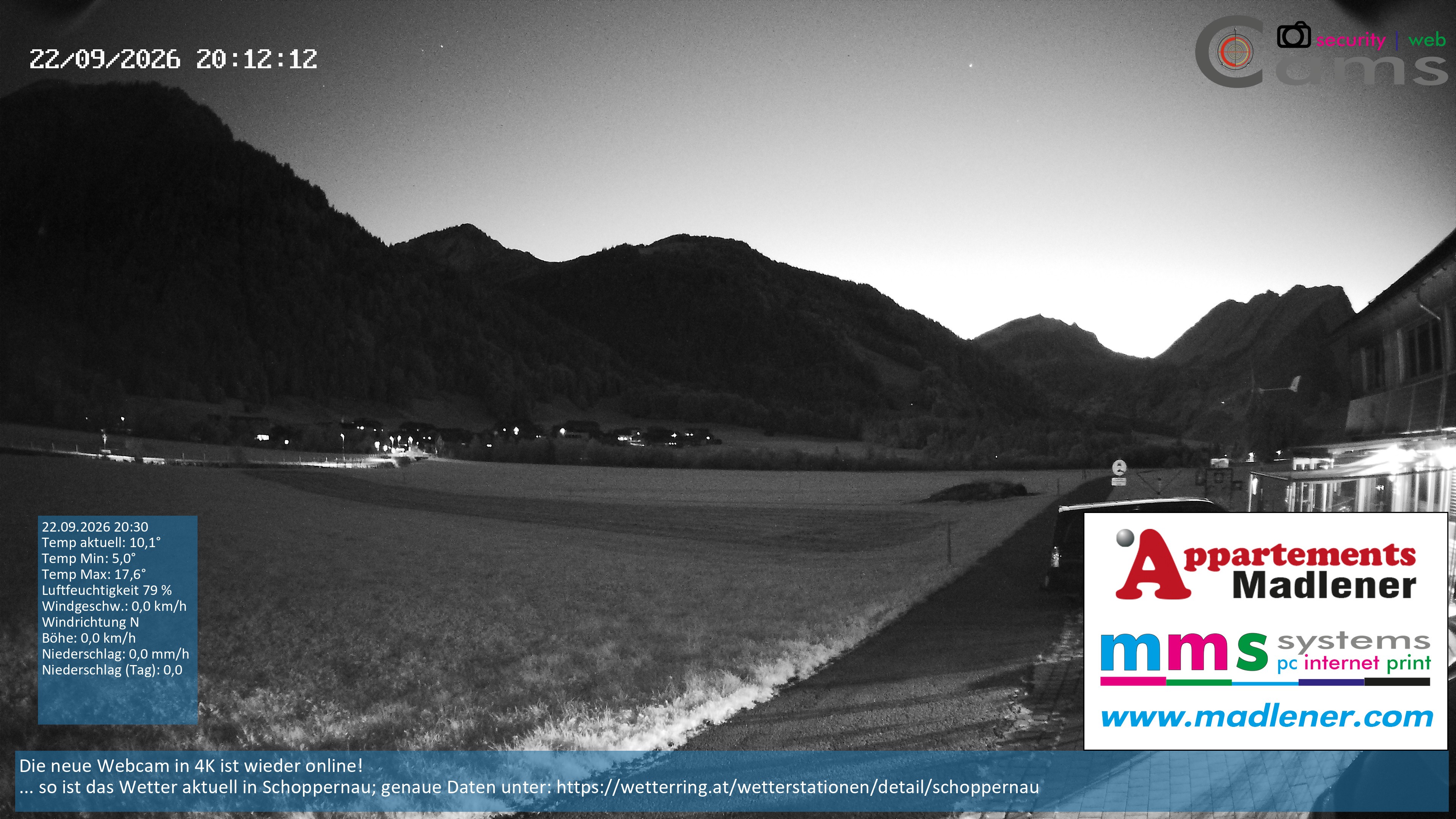 Archiv Foto Webcam Schoppernau Unterdorf im Bregenzerwald