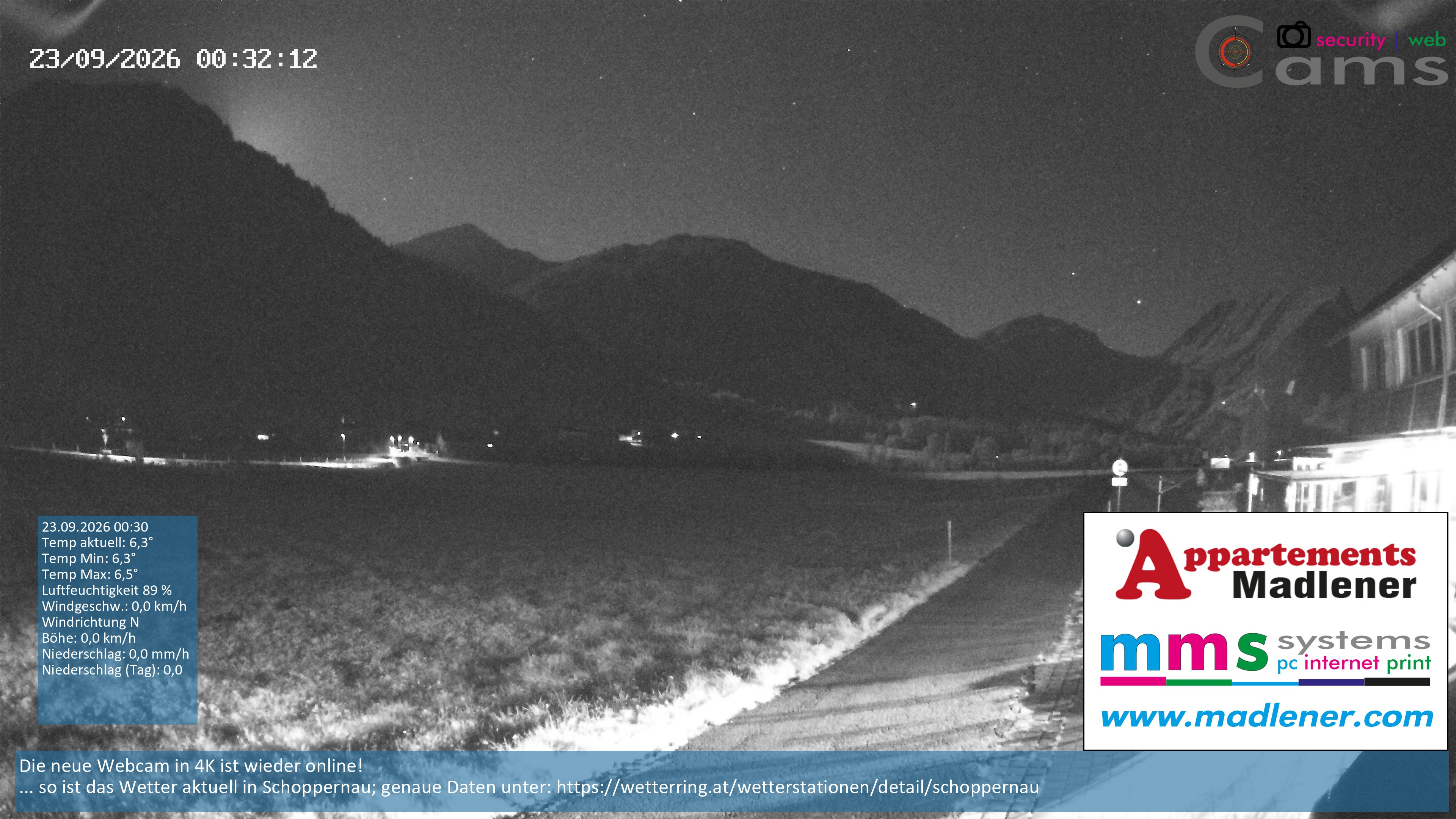 Archiv Foto Webcam Schoppernau Unterdorf im Bregenzerwald