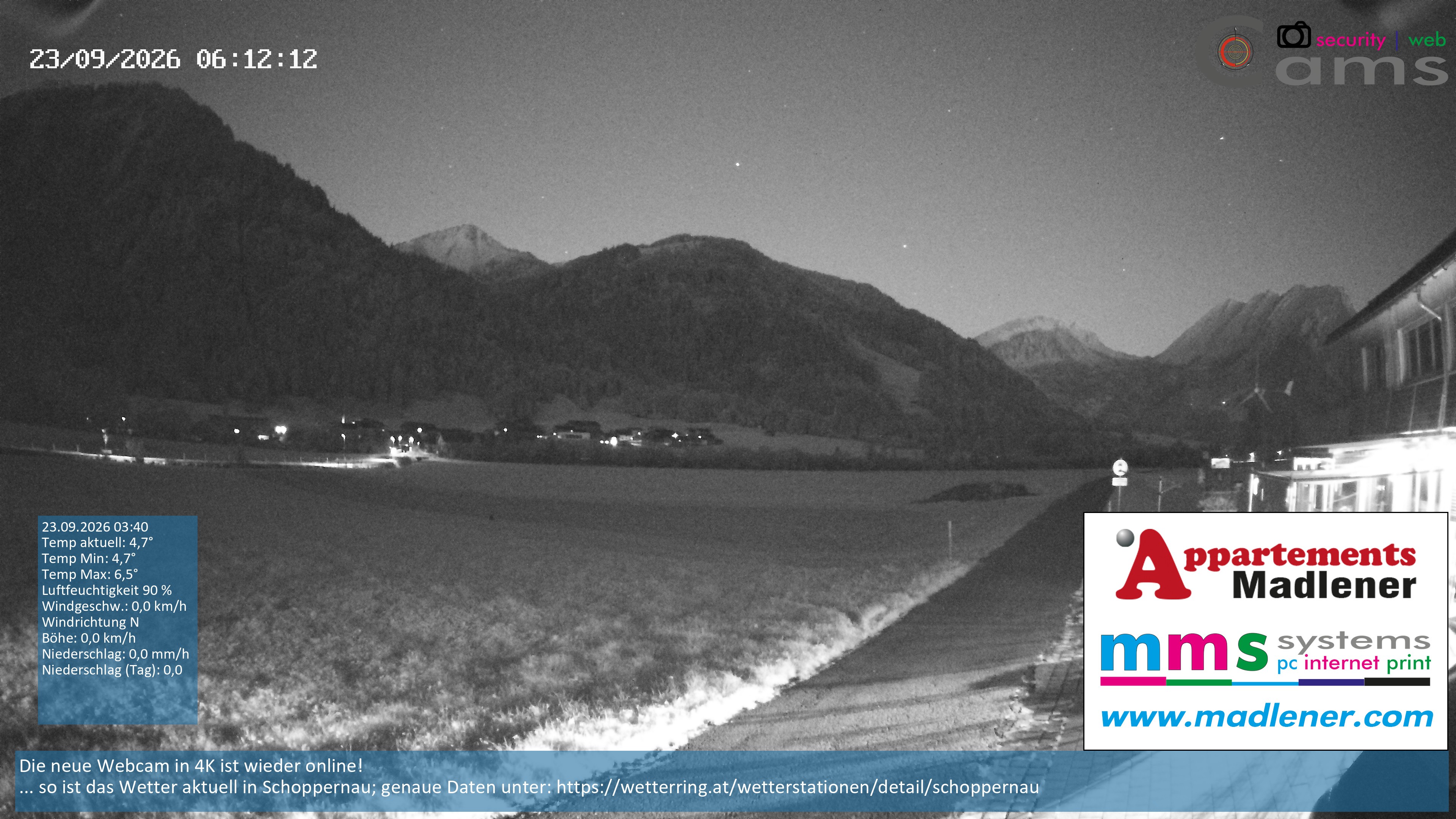 Archiv Foto Webcam Schoppernau Unterdorf im Bregenzerwald