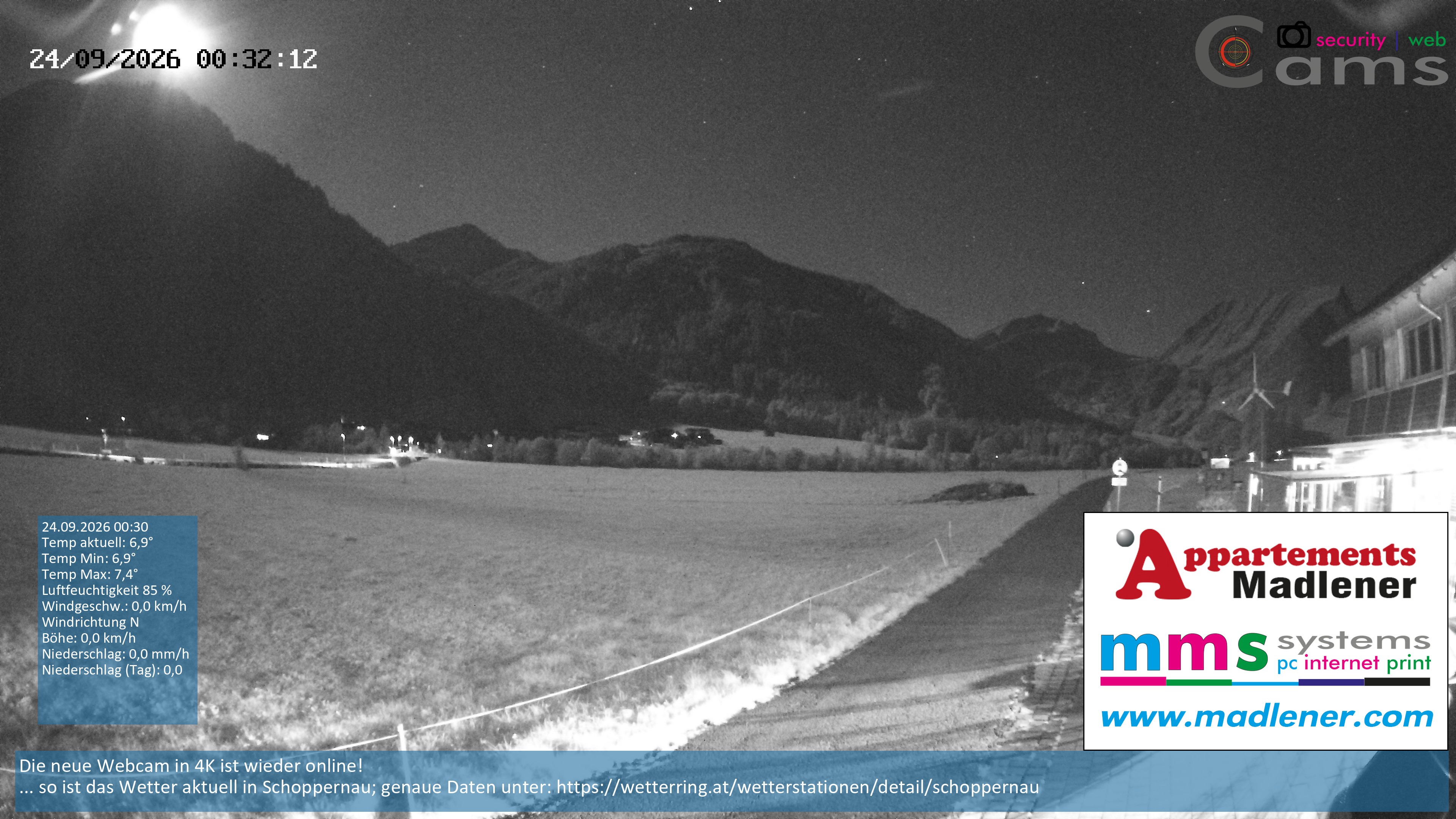 Archiv Foto Webcam Schoppernau Unterdorf im Bregenzerwald