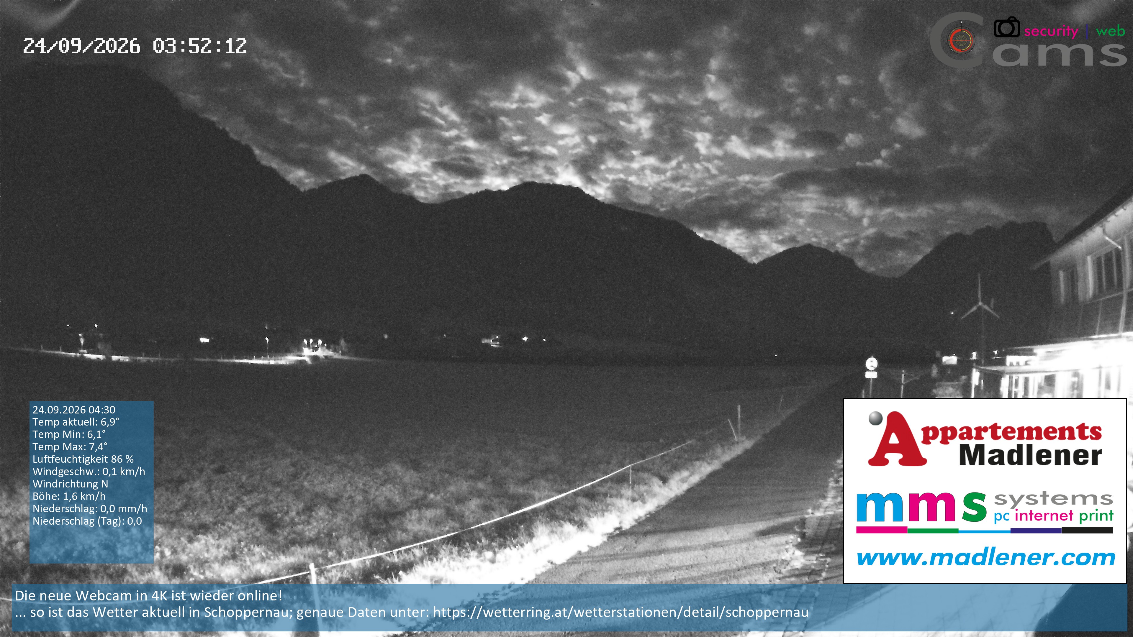 Archiv Foto Webcam Schoppernau Unterdorf im Bregenzerwald