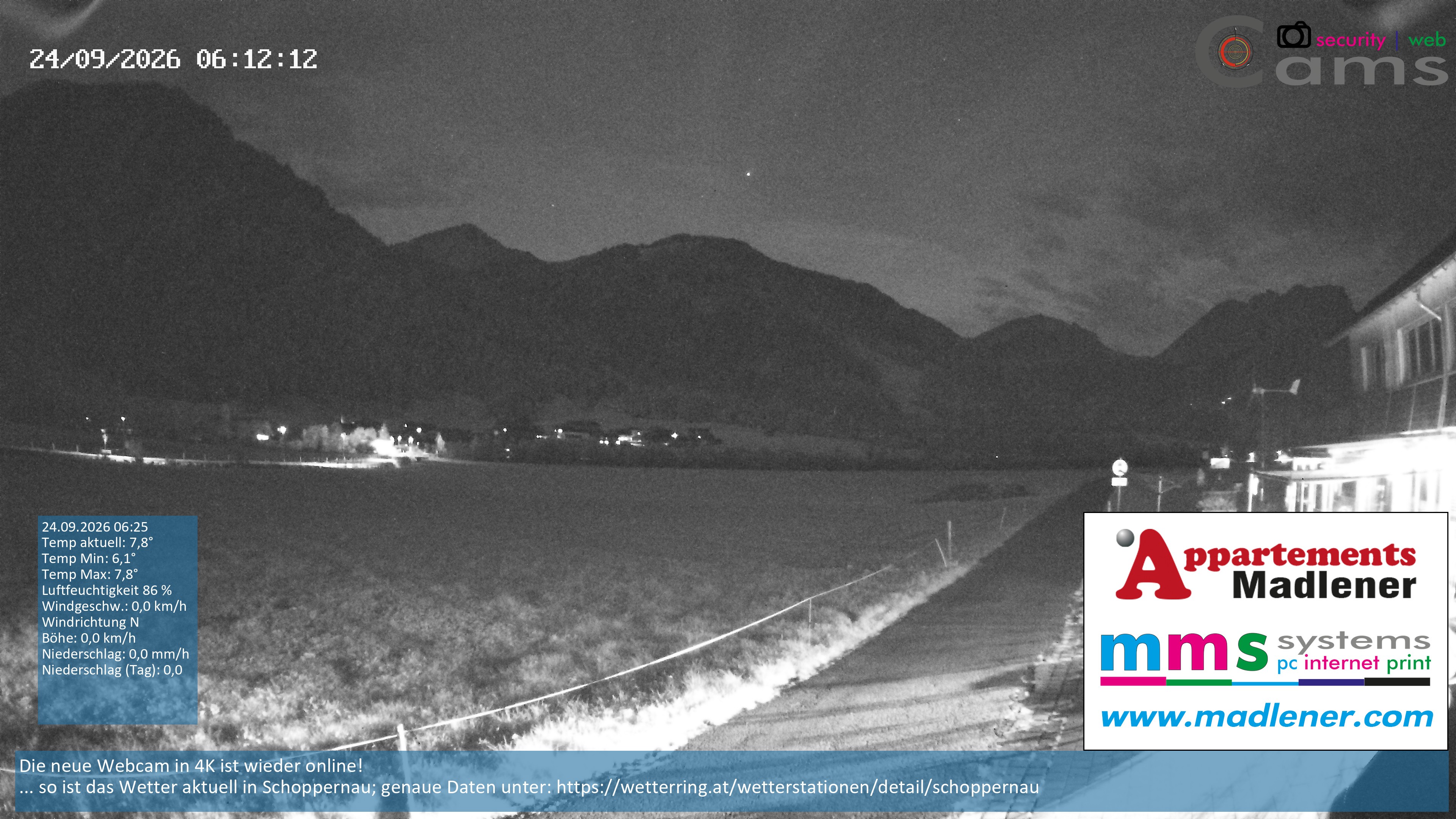 Archiv Foto Webcam Schoppernau Unterdorf im Bregenzerwald