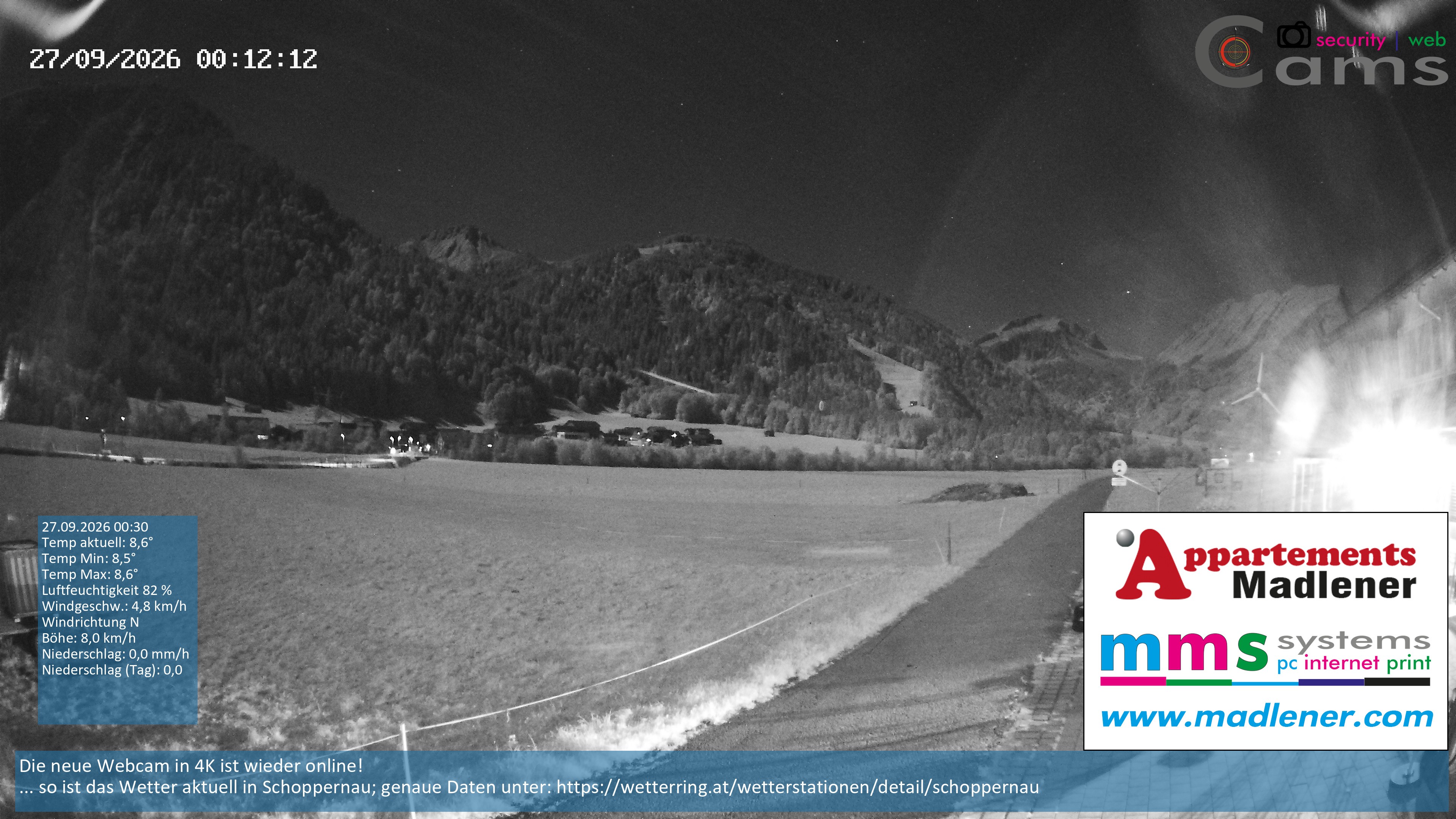 Archiv Foto Webcam Schoppernau Unterdorf im Bregenzerwald