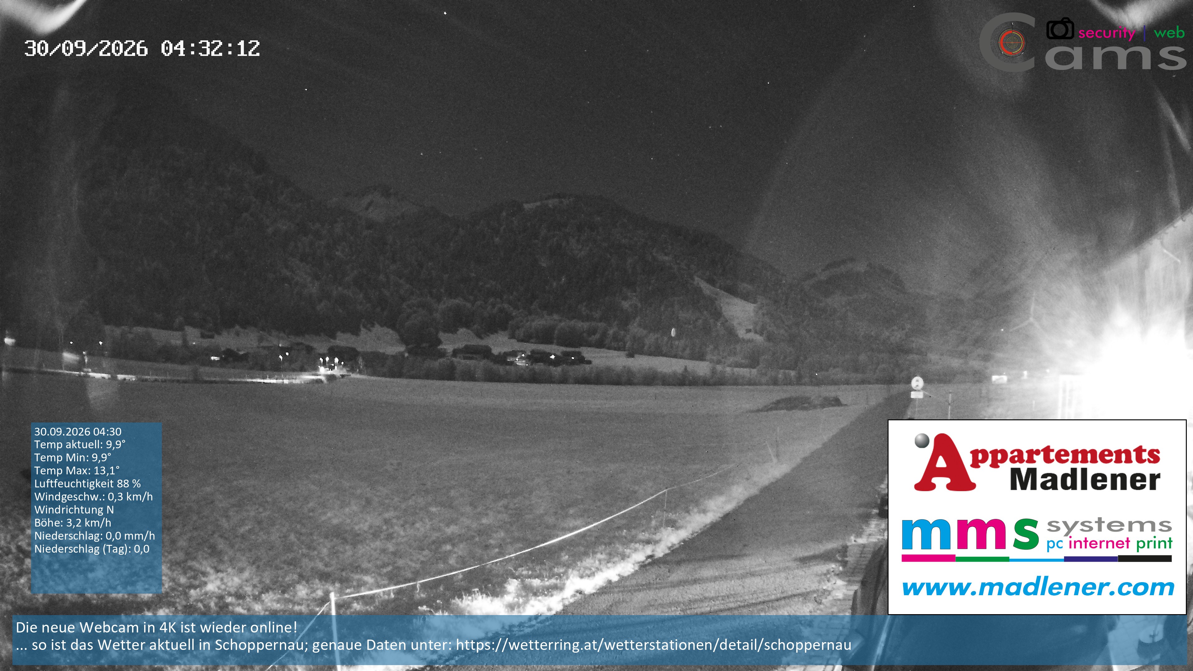 Archiv Foto Webcam Schoppernau Unterdorf im Bregenzerwald