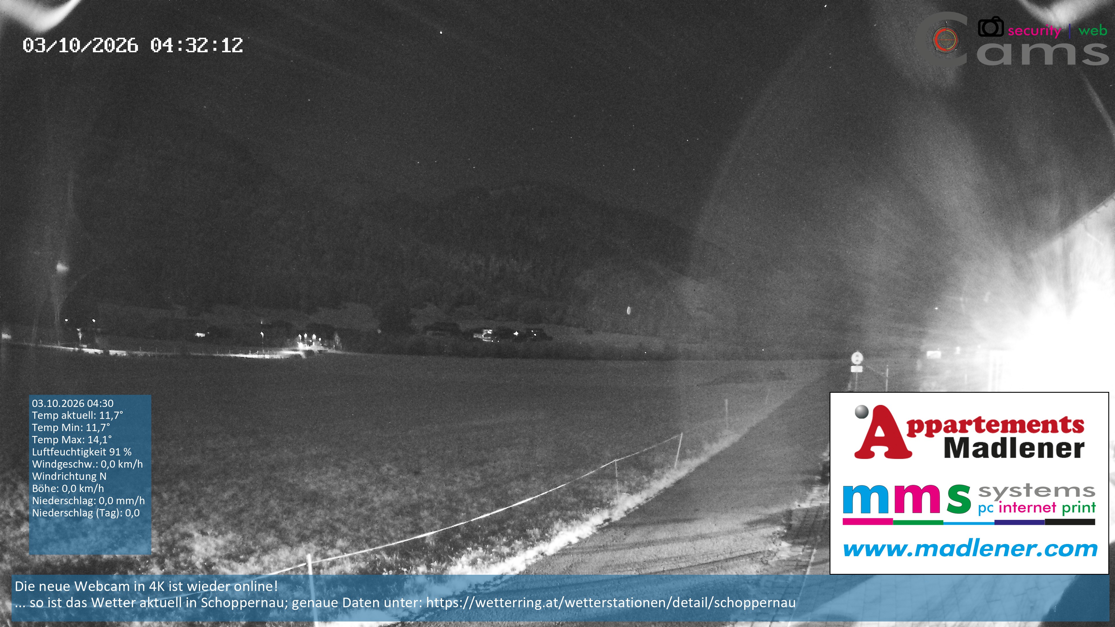 Archived image Webcam Schoppernau lower valley in the Bregenzerwald