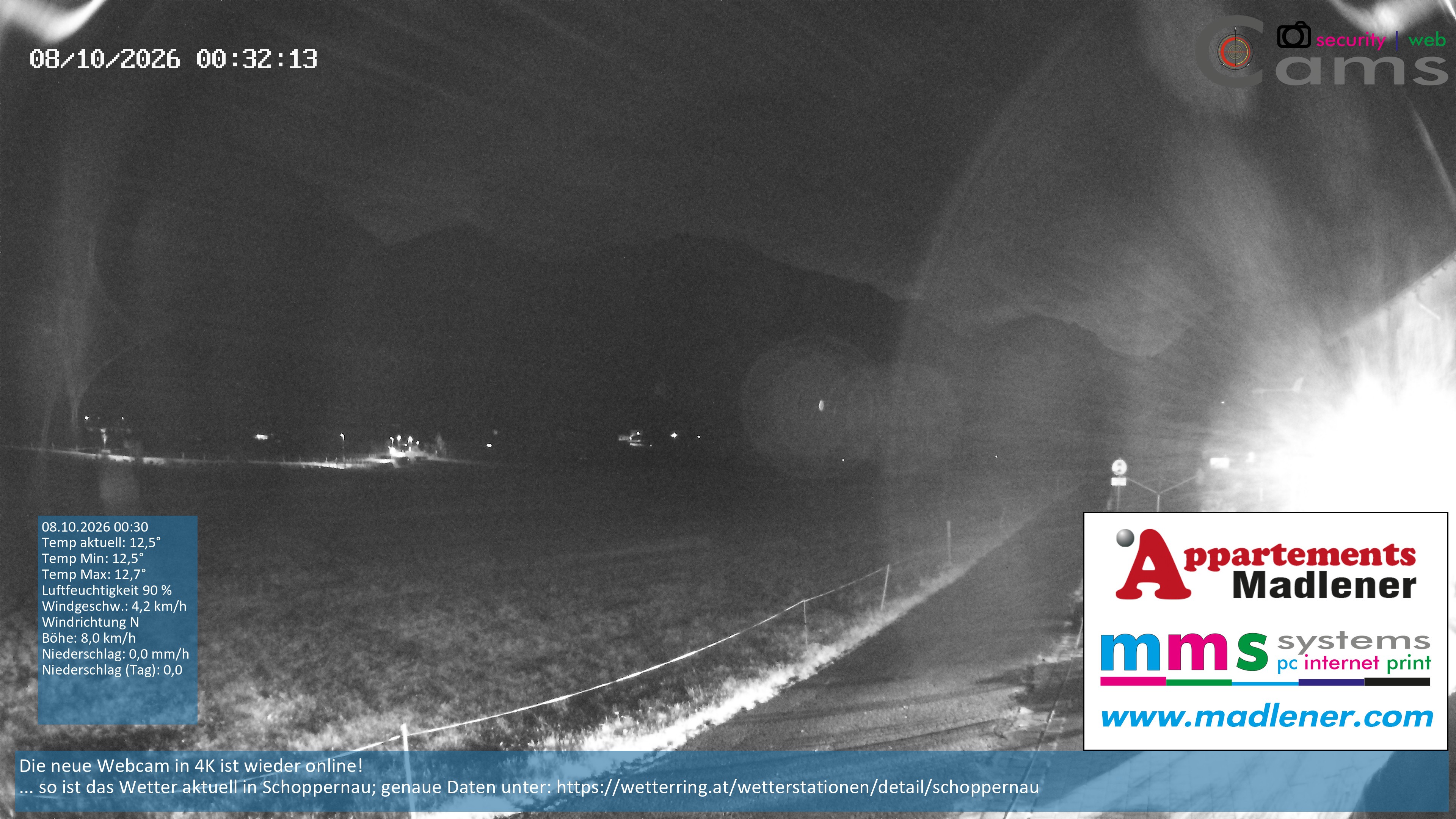 Archived image Webcam Schoppernau lower valley in the Bregenzerwald