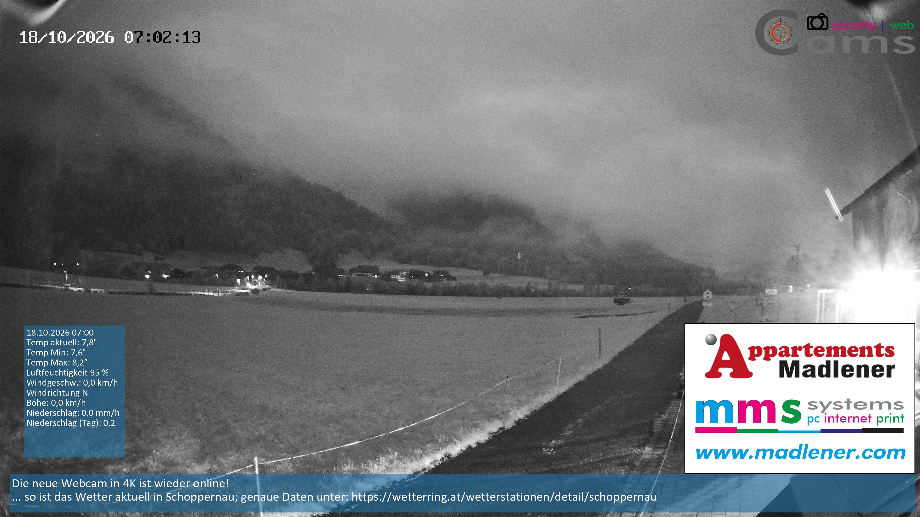 Archiv Foto Webcam Schoppernau Unterdorf im Bregenzerwald