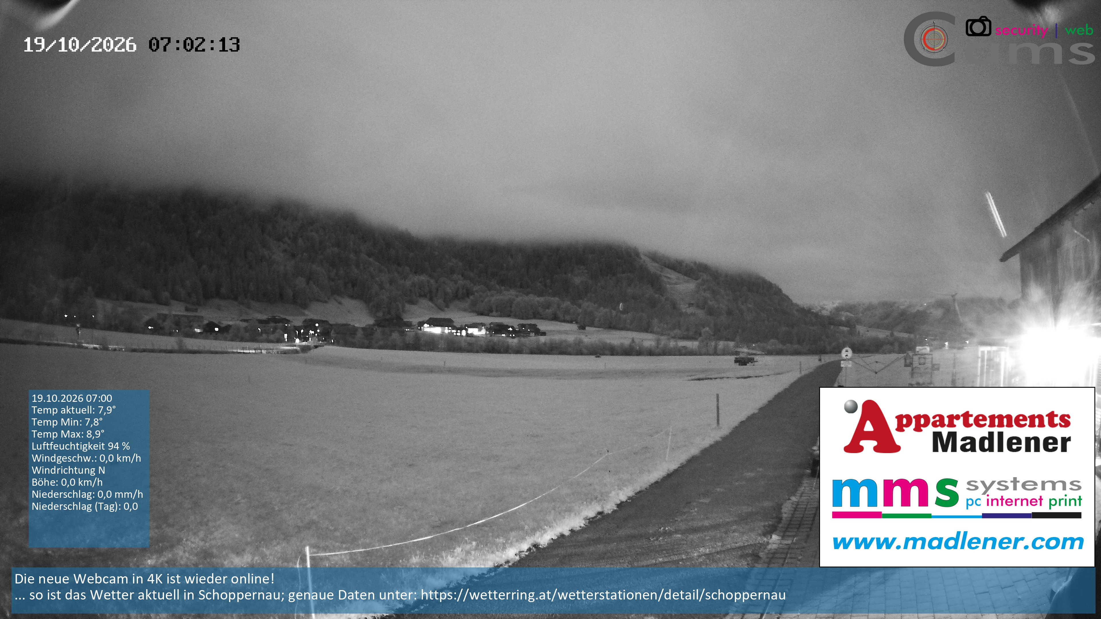 Archiv Foto Webcam Schoppernau Unterdorf im Bregenzerwald