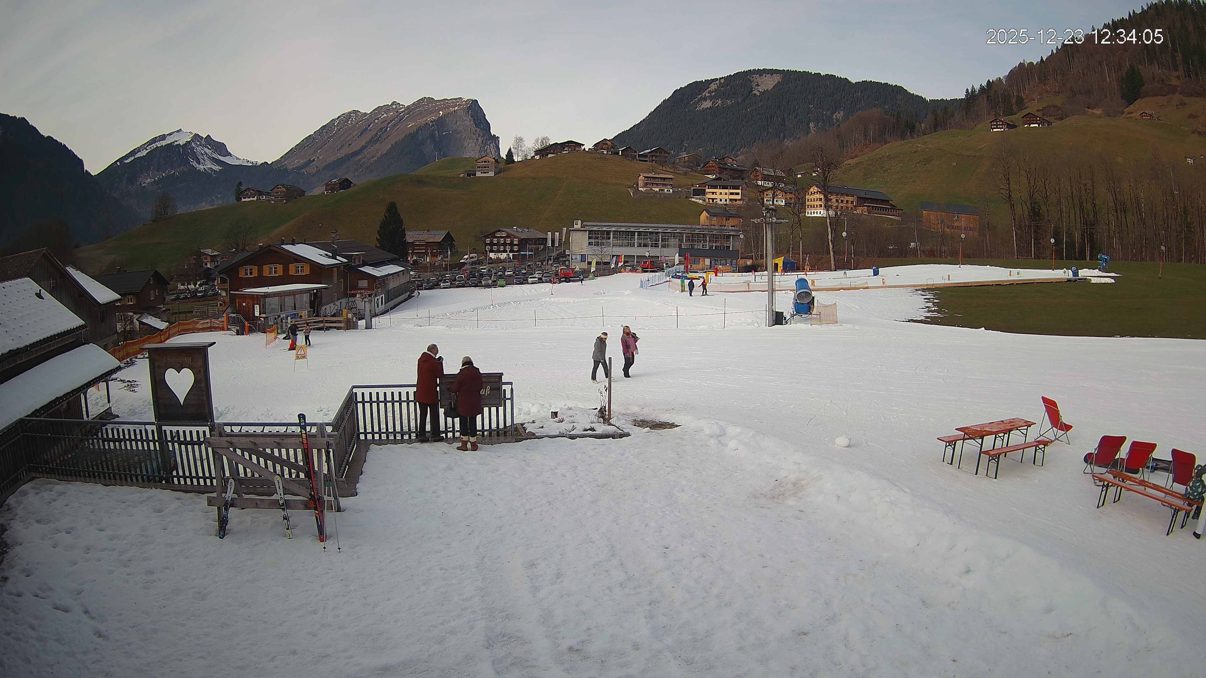 Archiv Foto Webcam Schrannenhof am Diedamskopf