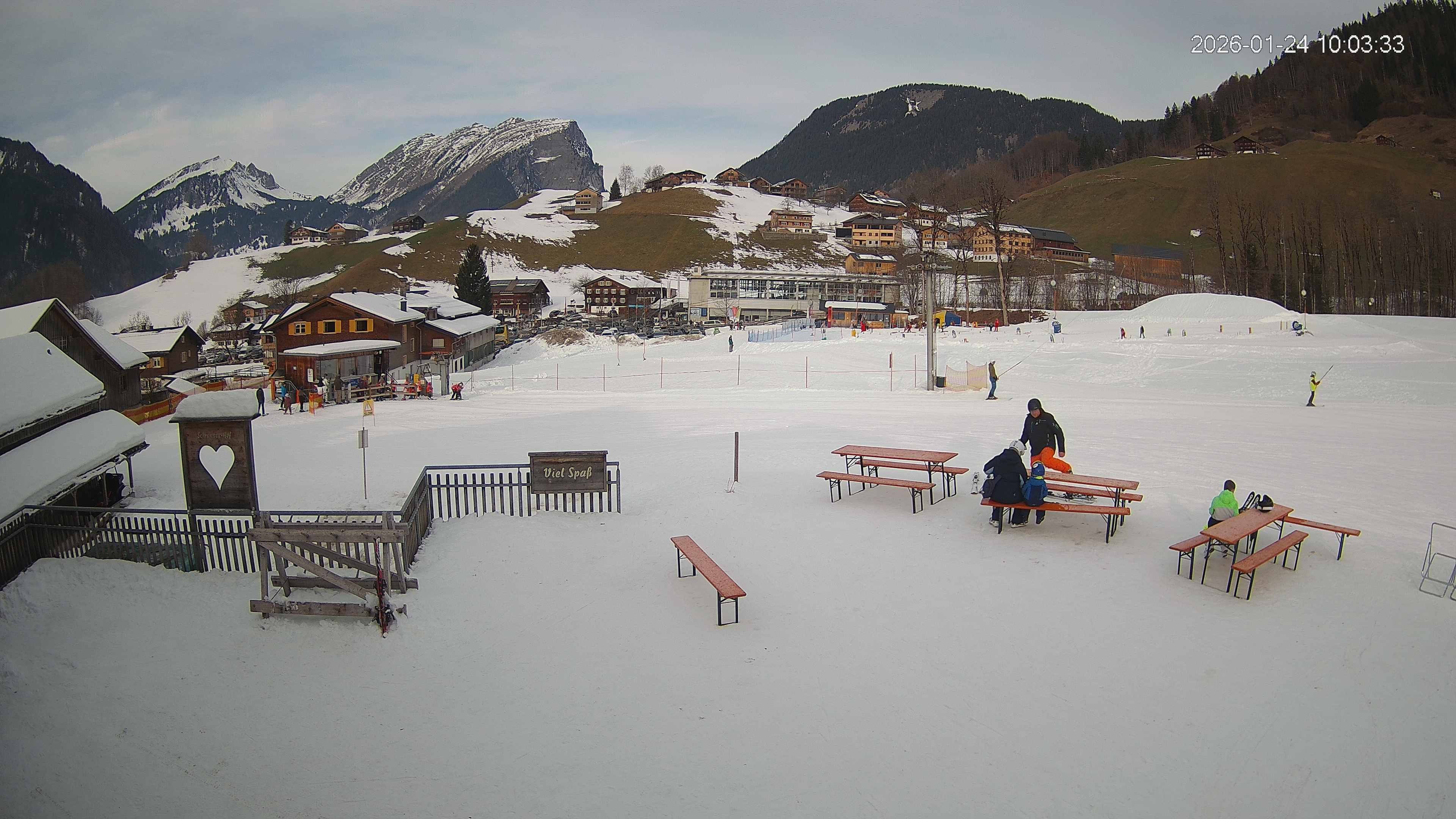 Archiv Foto Webcam Schrannenhof am Diedamskopf