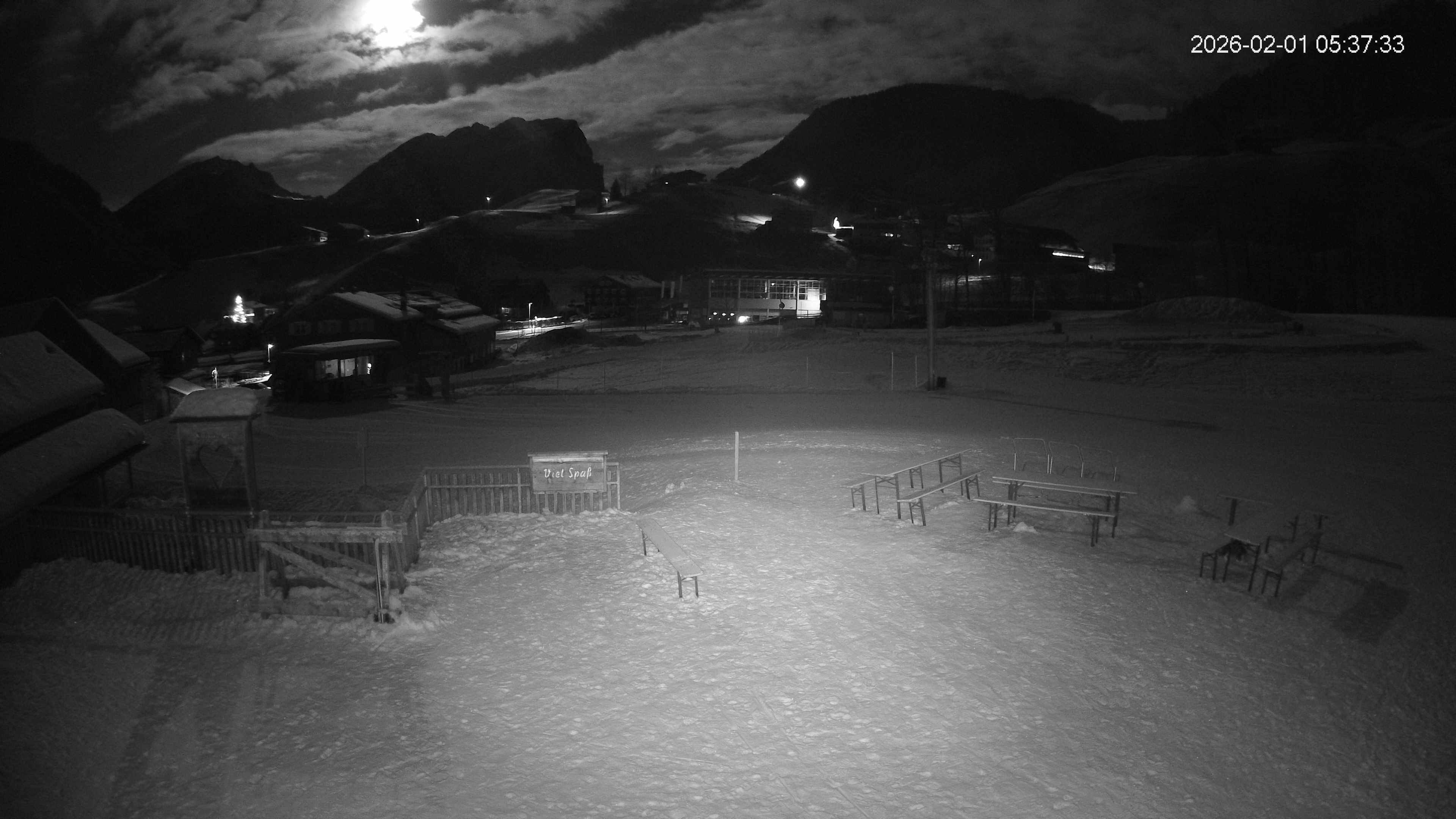 Archived image Webcam Hotel "Schrannen-Hof" at mountain "Diedamskopf"