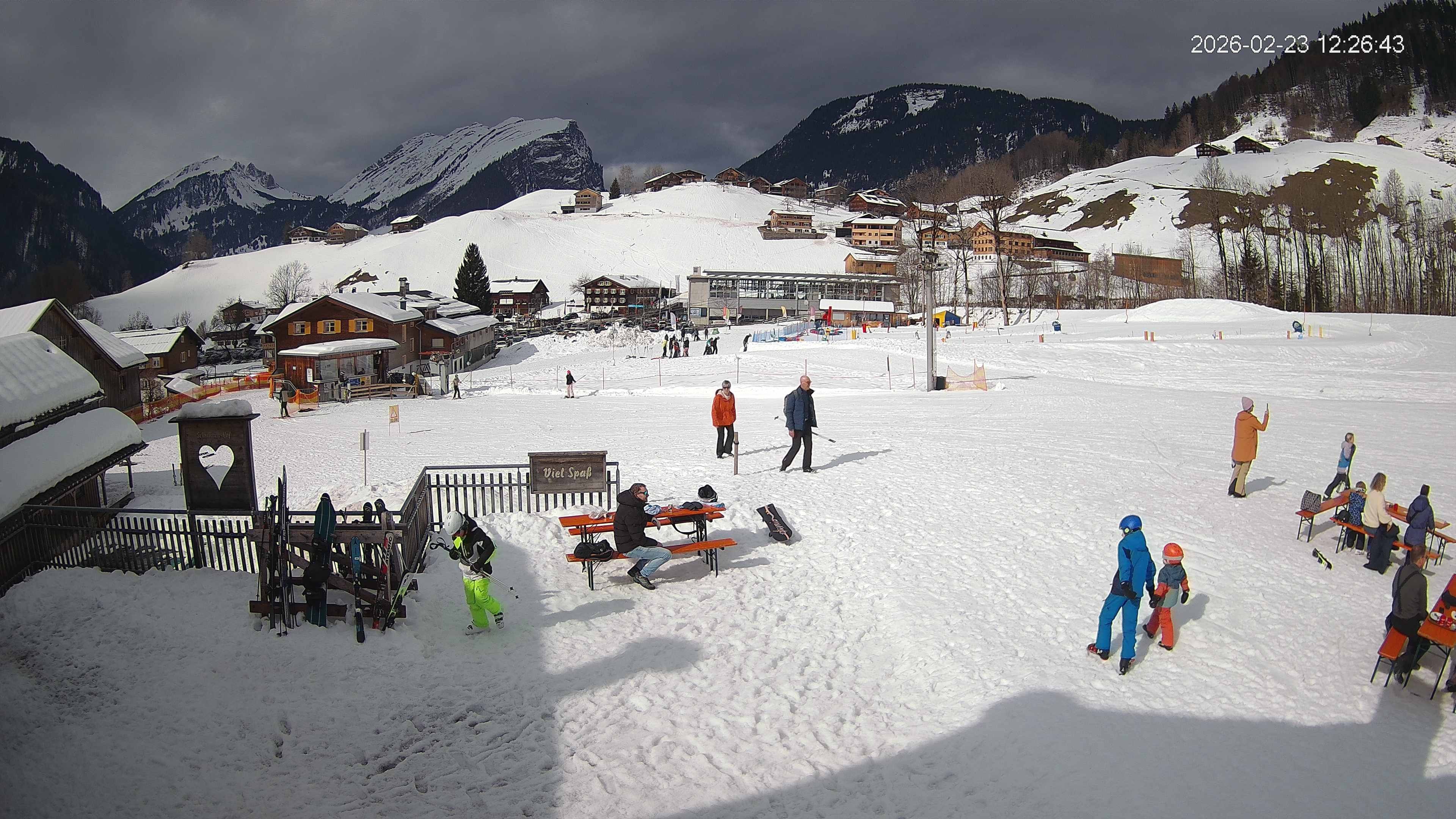 Archiv Foto Webcam Schrannenhof am Diedamskopf