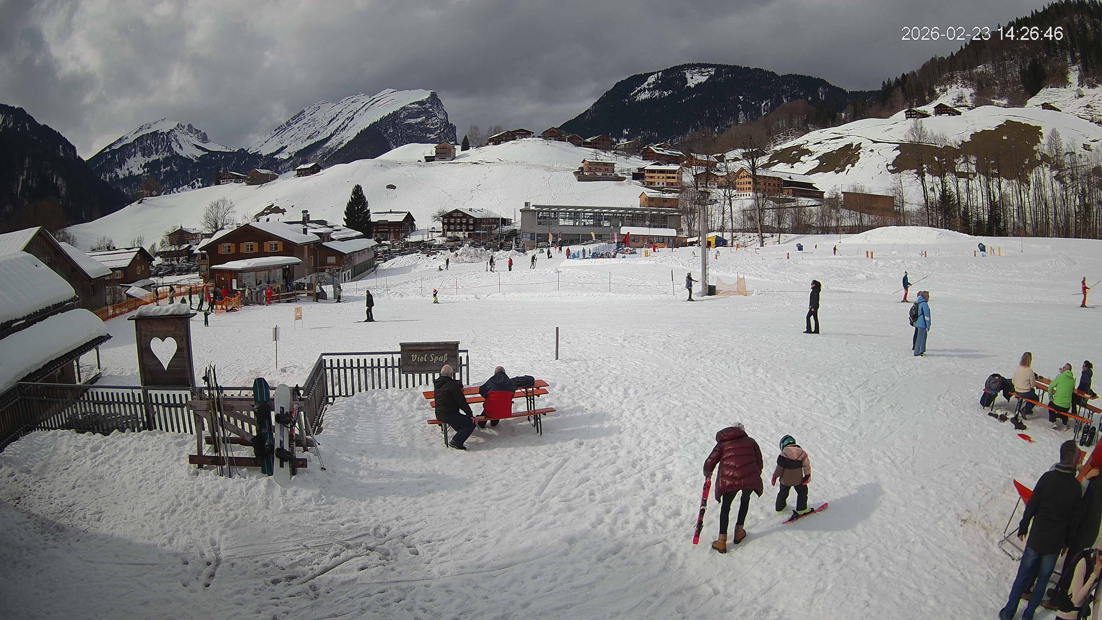 Archiv Foto Webcam Schrannenhof am Diedamskopf