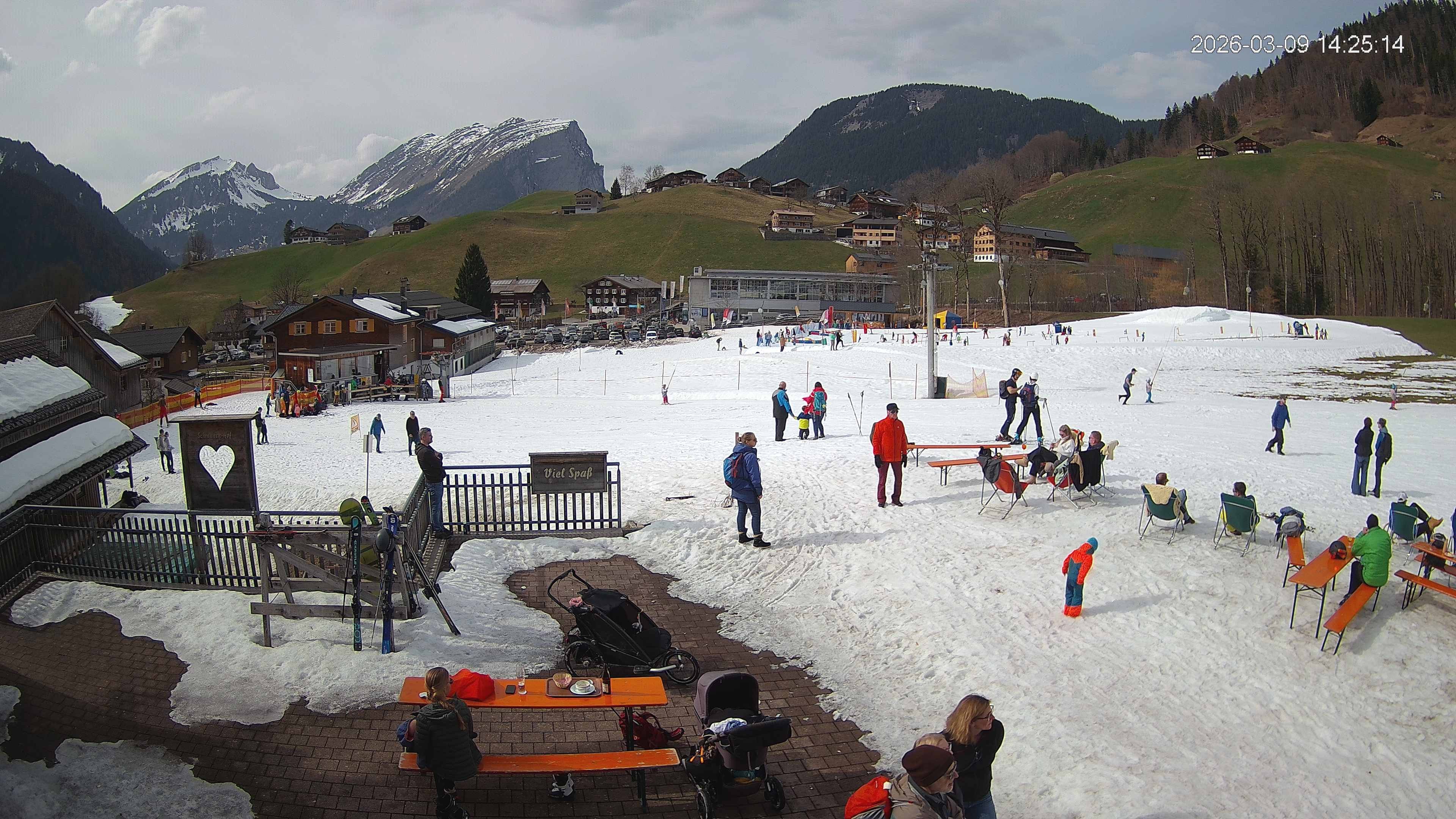 Archiv Foto Webcam Schrannenhof am Diedamskopf