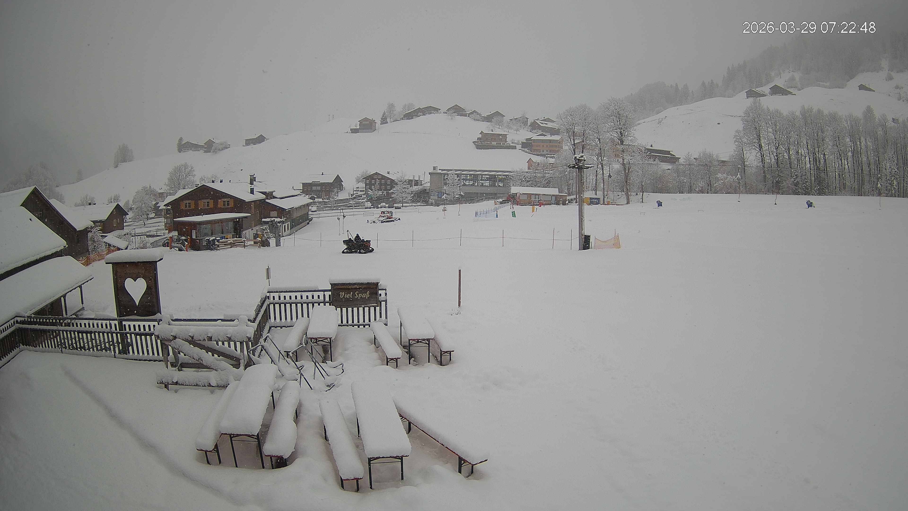 Archived image Webcam Hotel "Schrannen-Hof" at mountain "Diedamskopf"