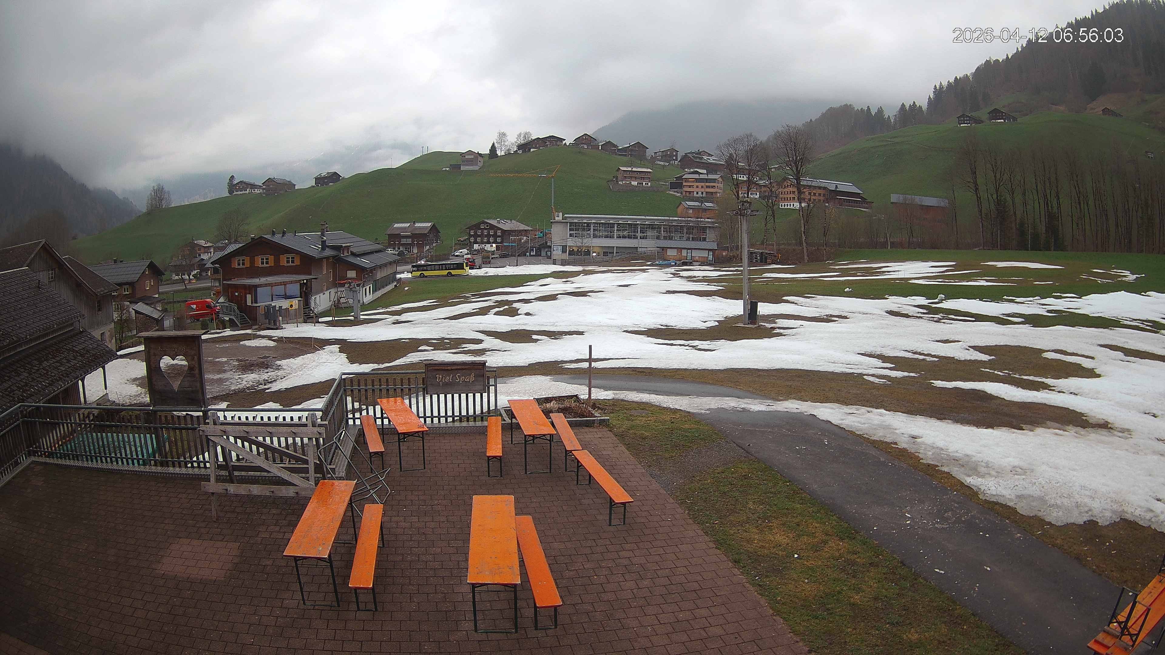 Archived image Webcam Hotel "Schrannen-Hof" at mountain "Diedamskopf"