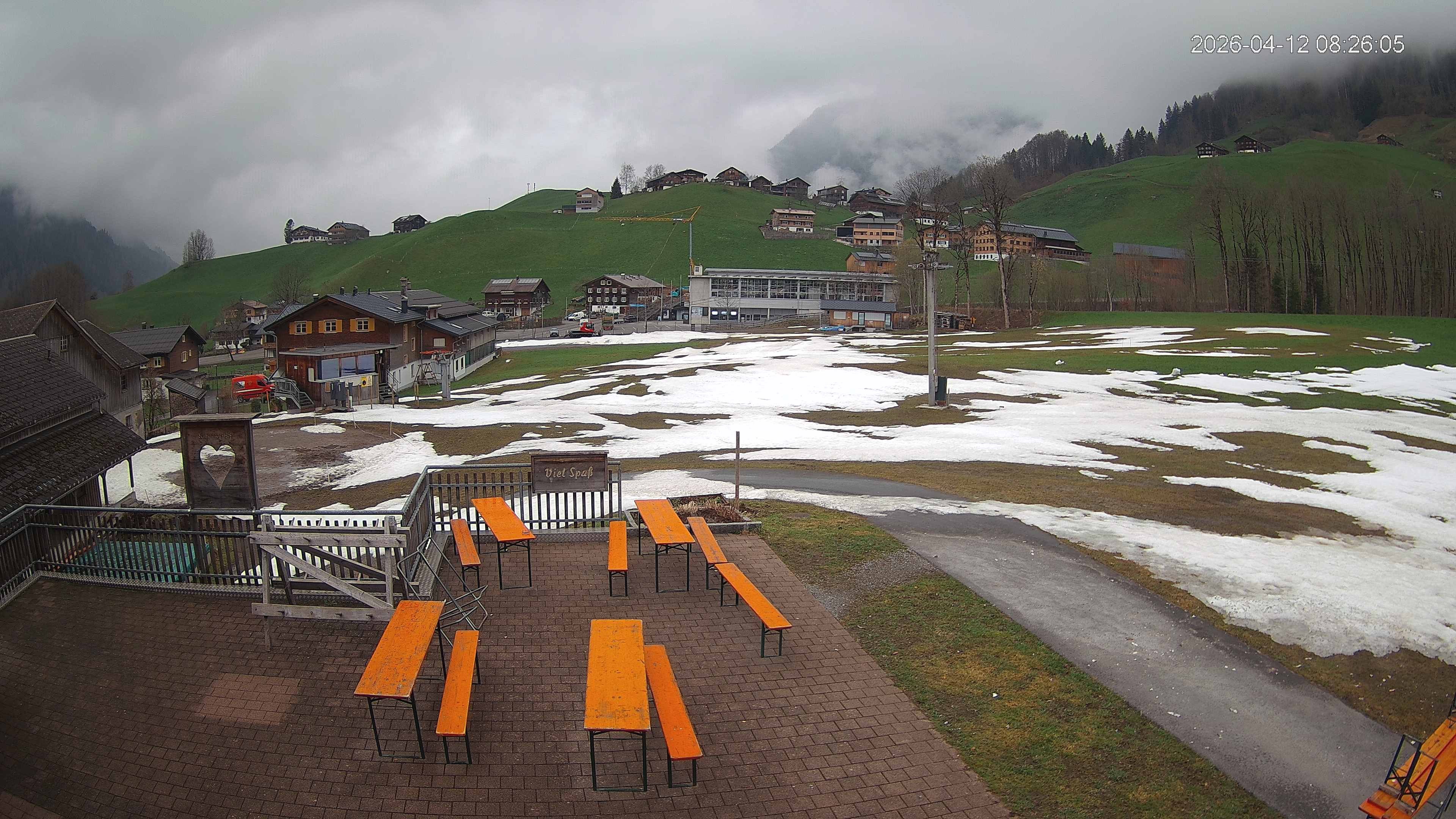 Archived image Webcam Hotel "Schrannen-Hof" at mountain "Diedamskopf"