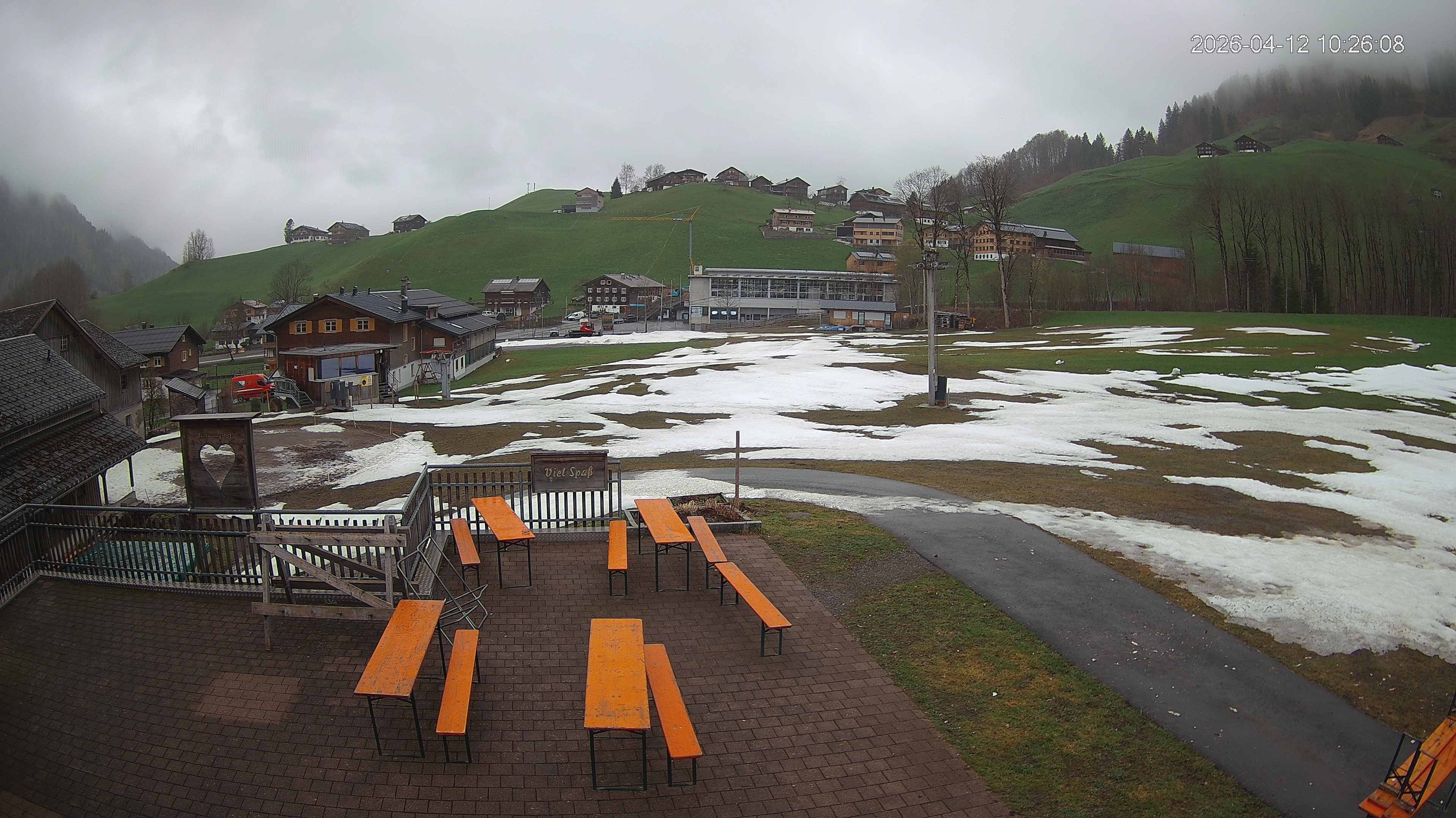 Archived image Webcam Hotel "Schrannen-Hof" at mountain "Diedamskopf"