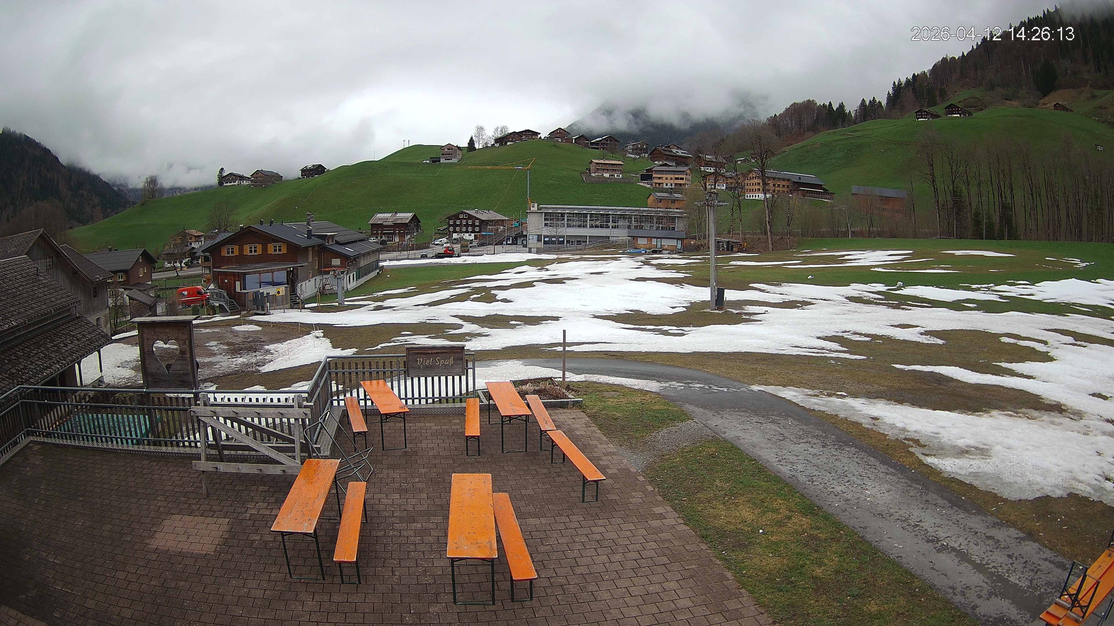 Archived image Webcam Hotel "Schrannen-Hof" at mountain "Diedamskopf"