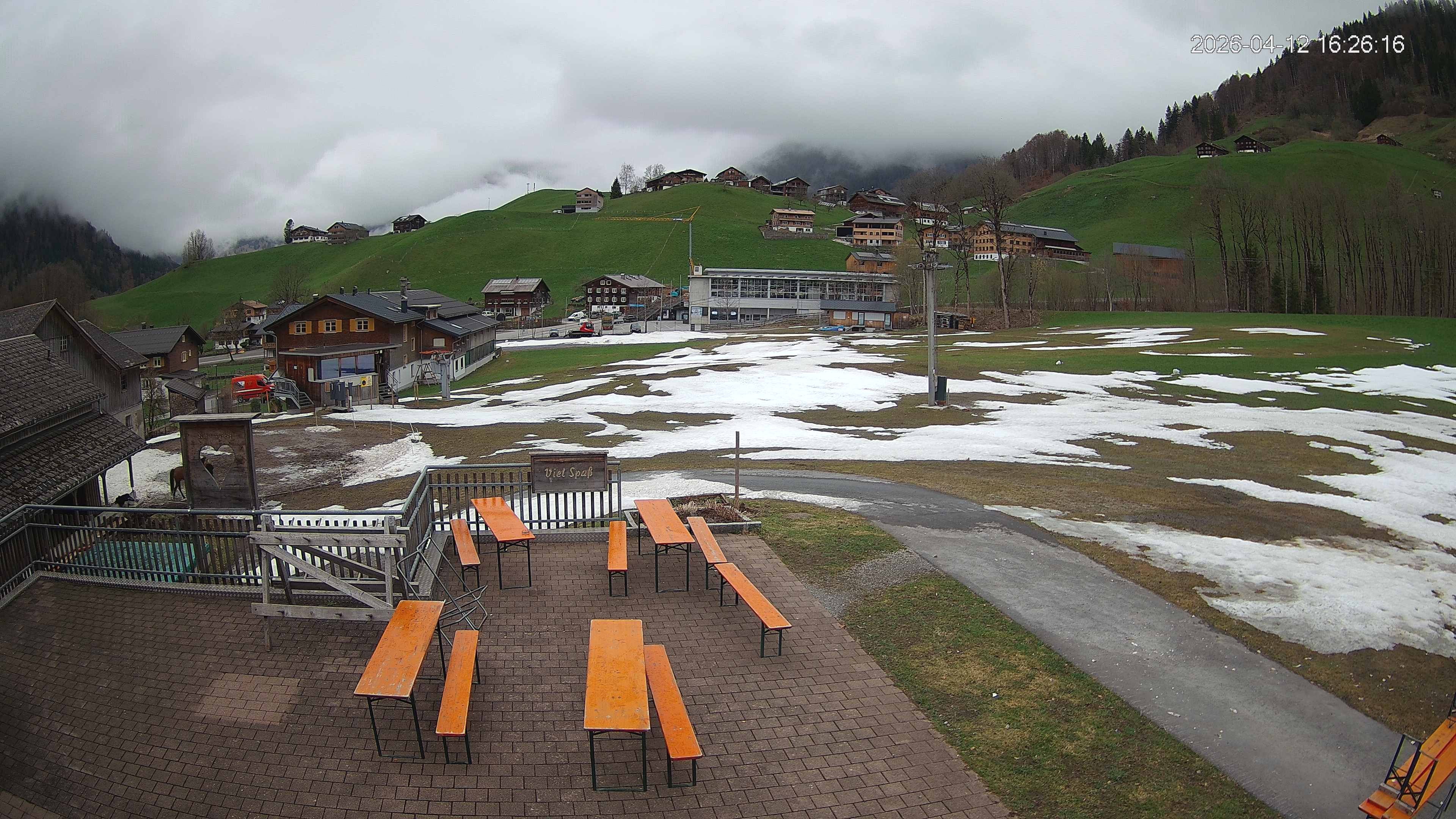 Archived image Webcam Hotel "Schrannen-Hof" at mountain "Diedamskopf"