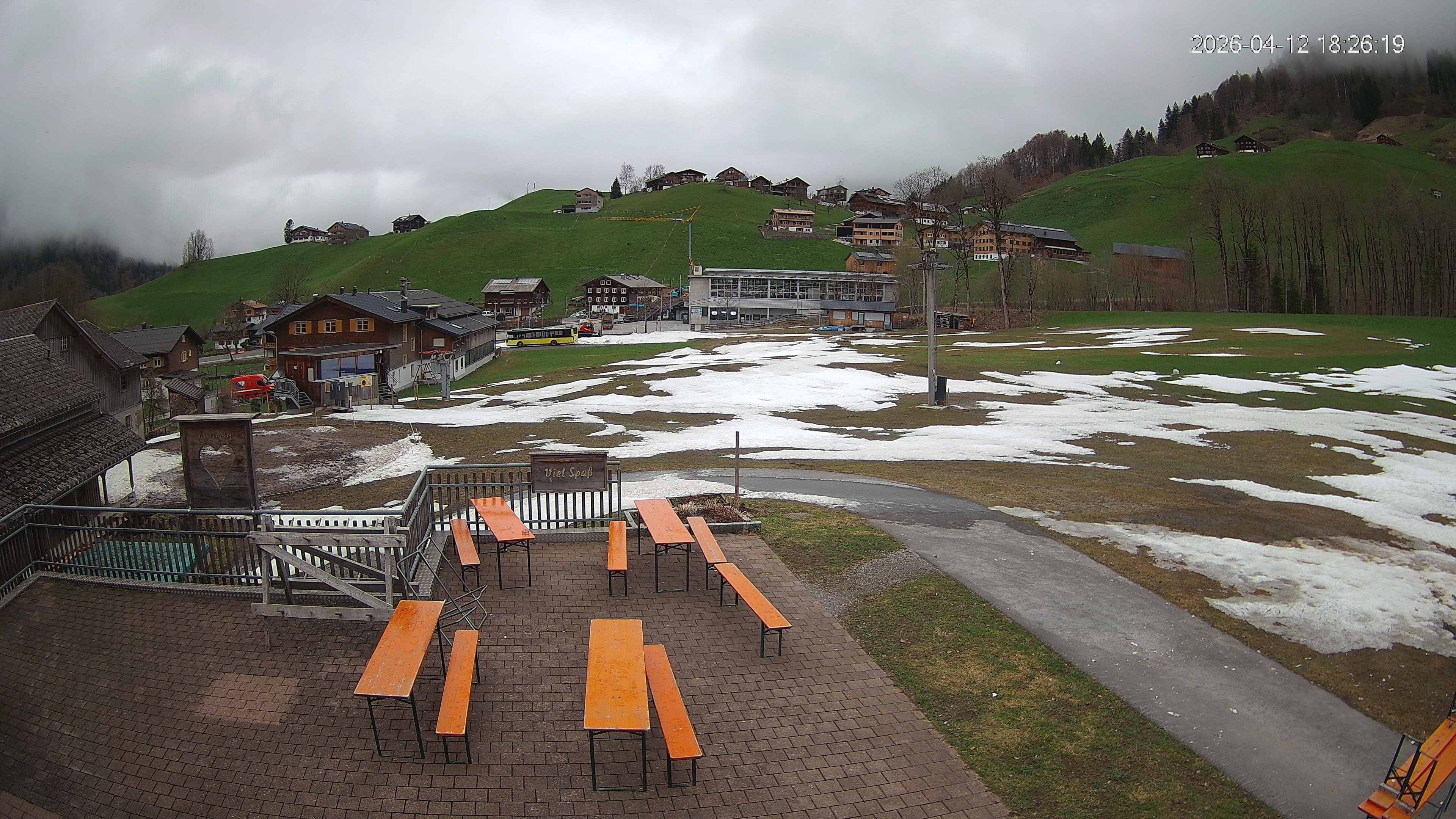 Archived image Webcam Hotel "Schrannen-Hof" at mountain "Diedamskopf"