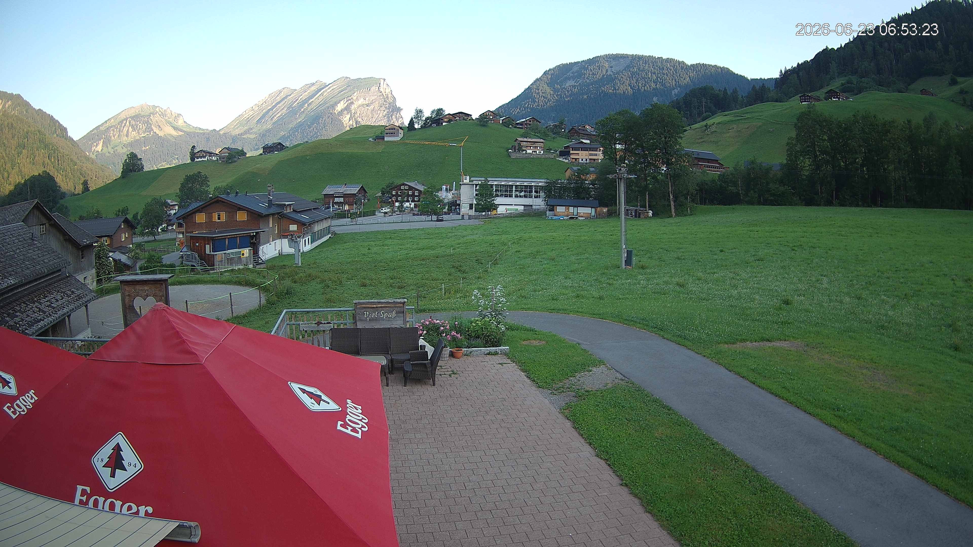 Archiv Foto Webcam Schrannenhof am Diedamskopf