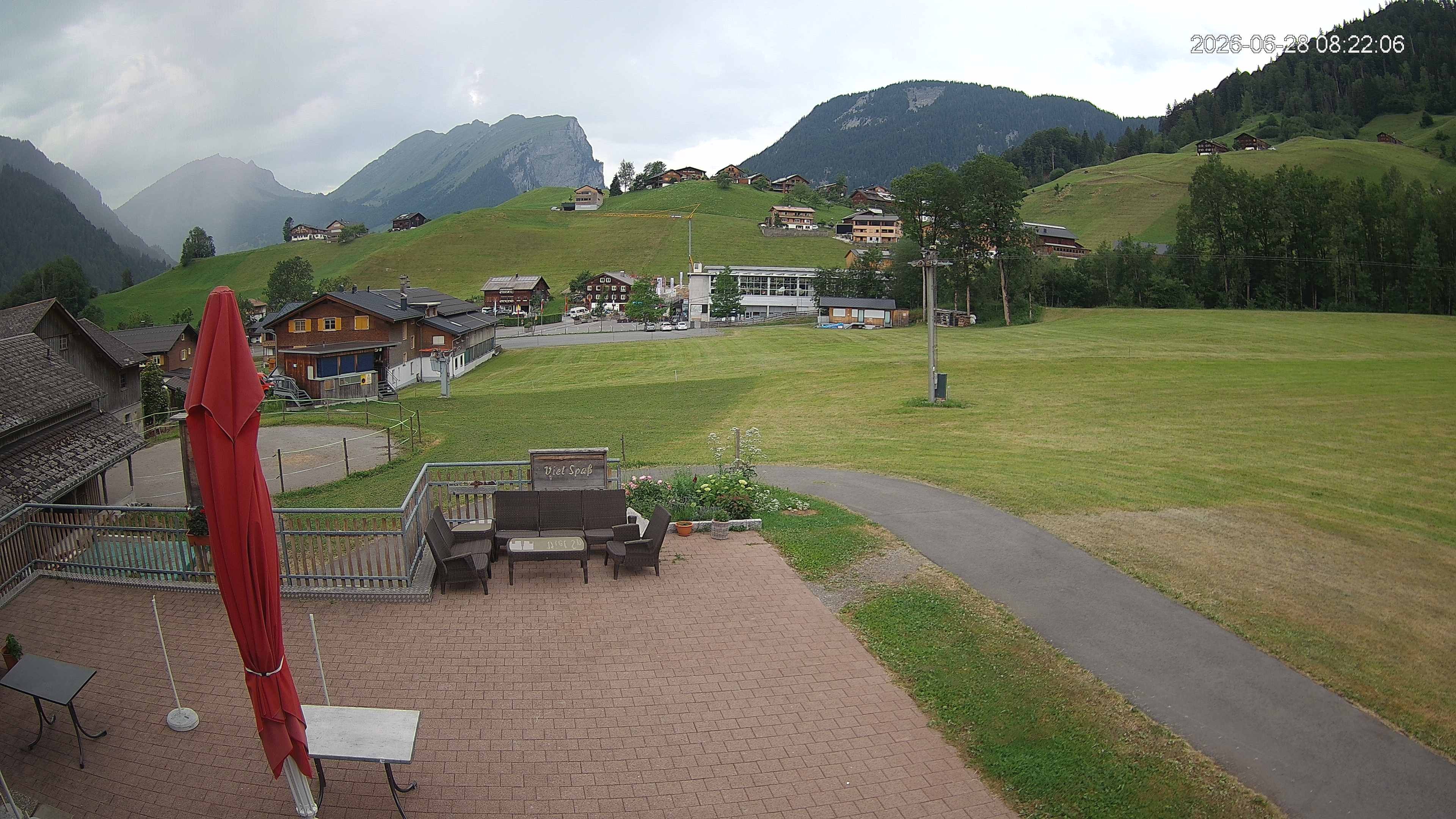 Archived image Webcam Hotel "Schrannen-Hof" at mountain "Diedamskopf"