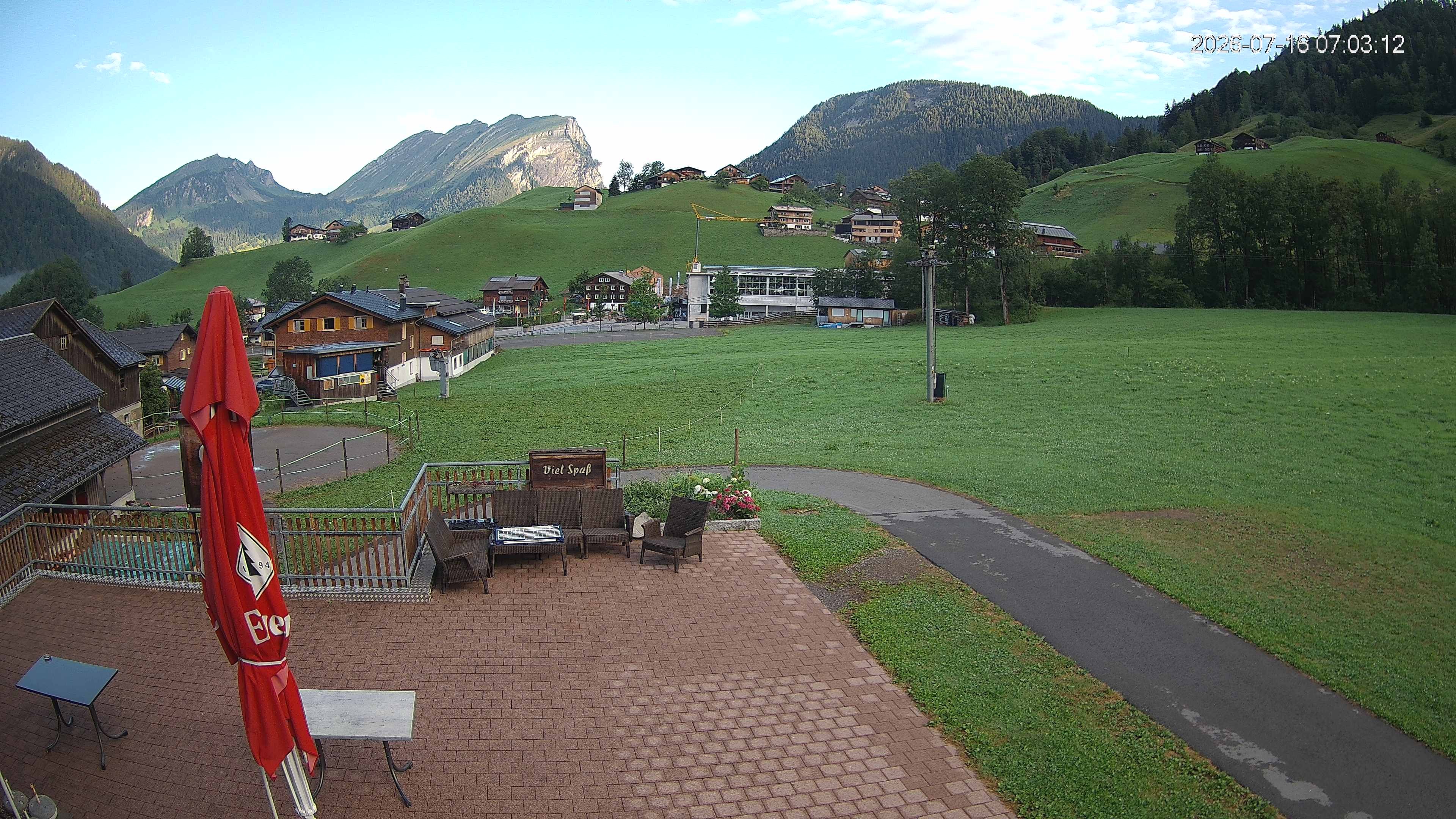 Archiv Foto Webcam Schrannenhof am Diedamskopf