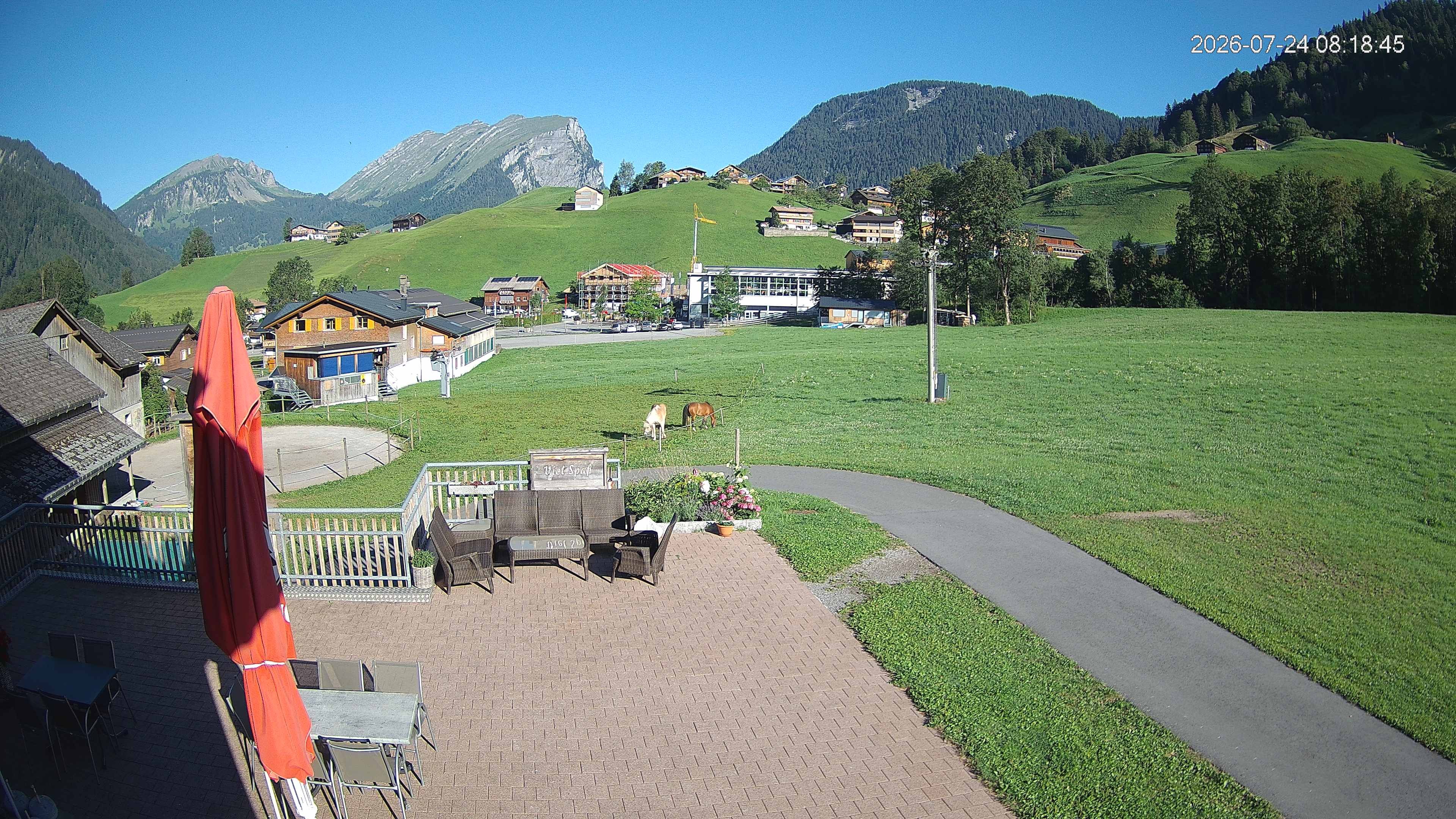 Archiv Foto Webcam Schrannenhof am Diedamskopf