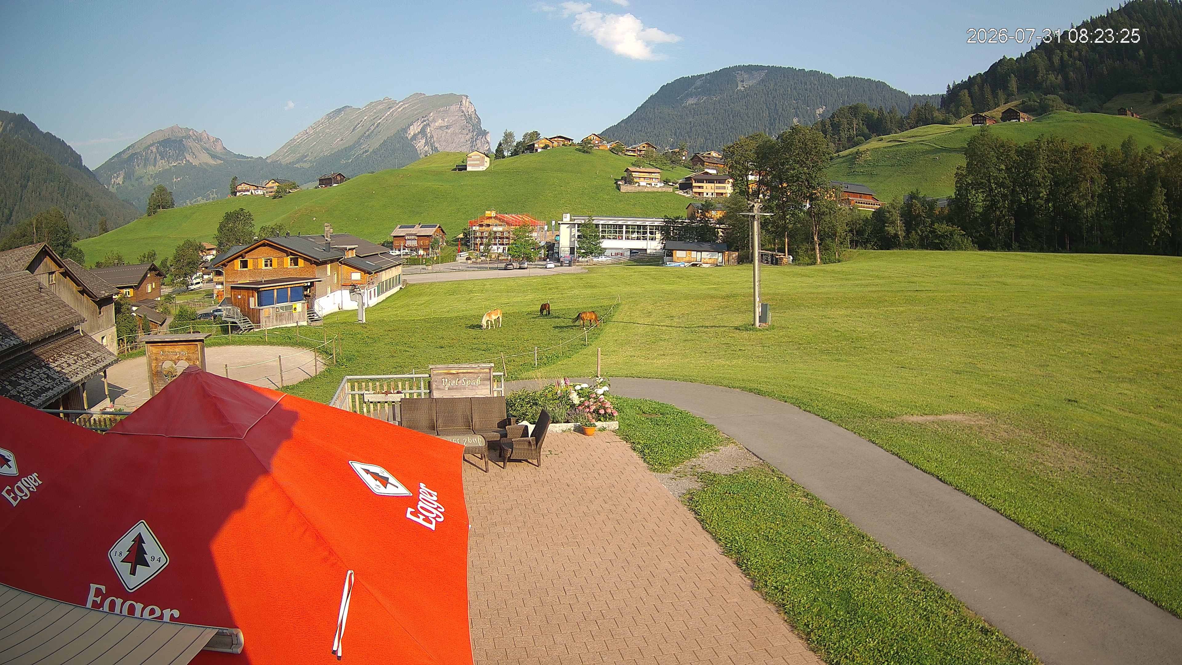 Archiv Foto Webcam Schrannenhof am Diedamskopf