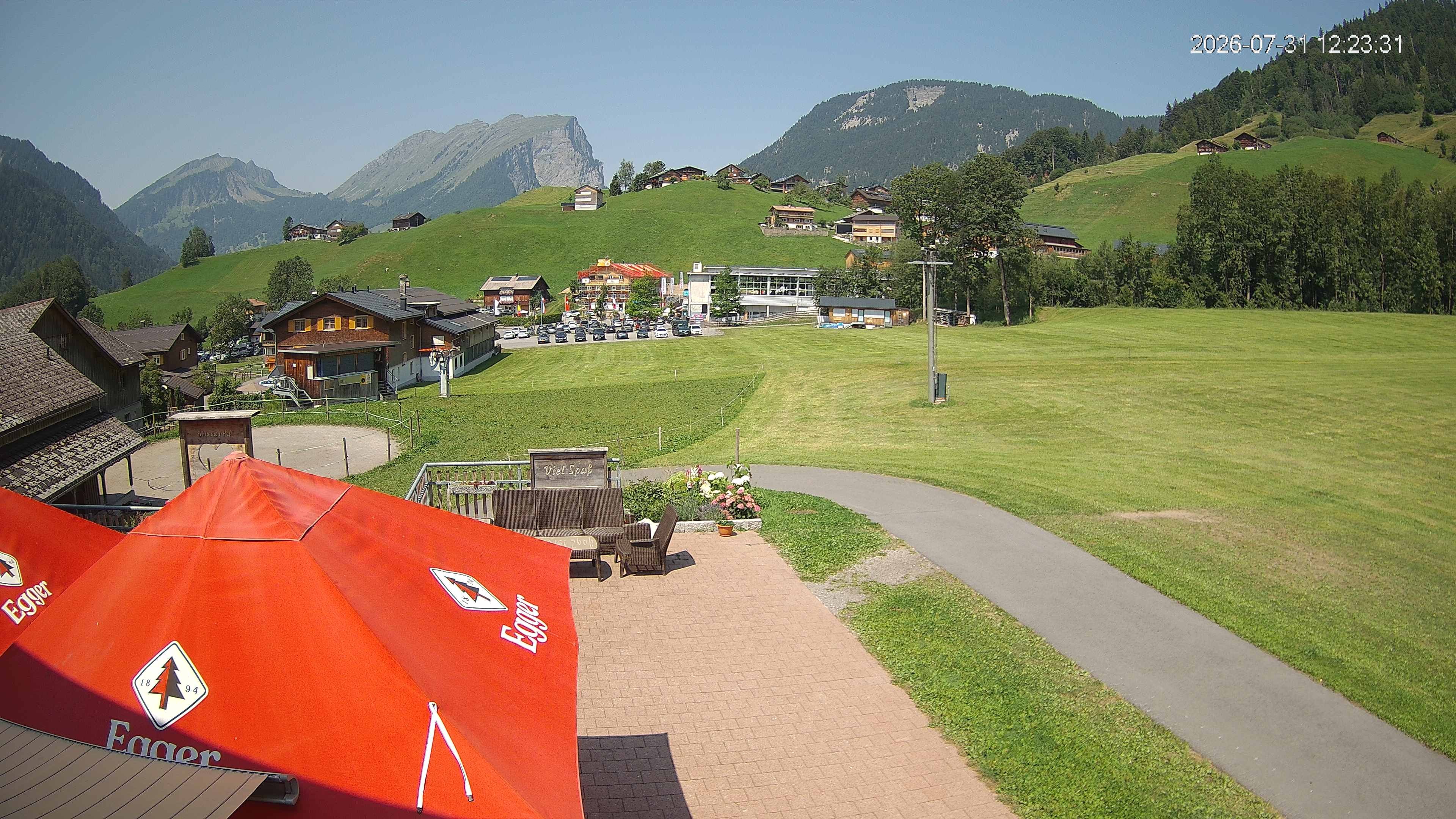 Archiv Foto Webcam Schrannenhof am Diedamskopf