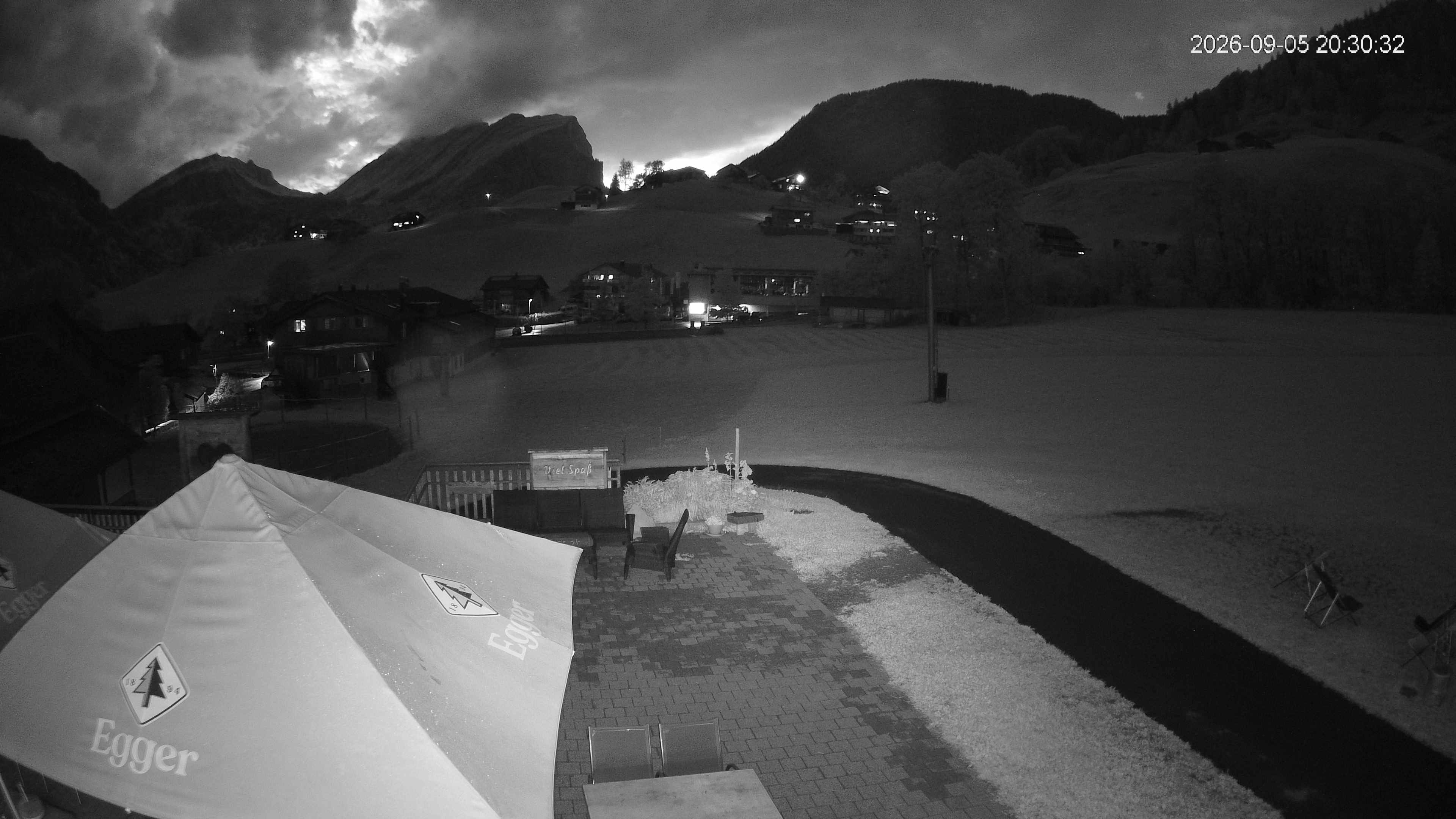 Archived image Webcam Hotel "Schrannen-Hof" at mountain "Diedamskopf"