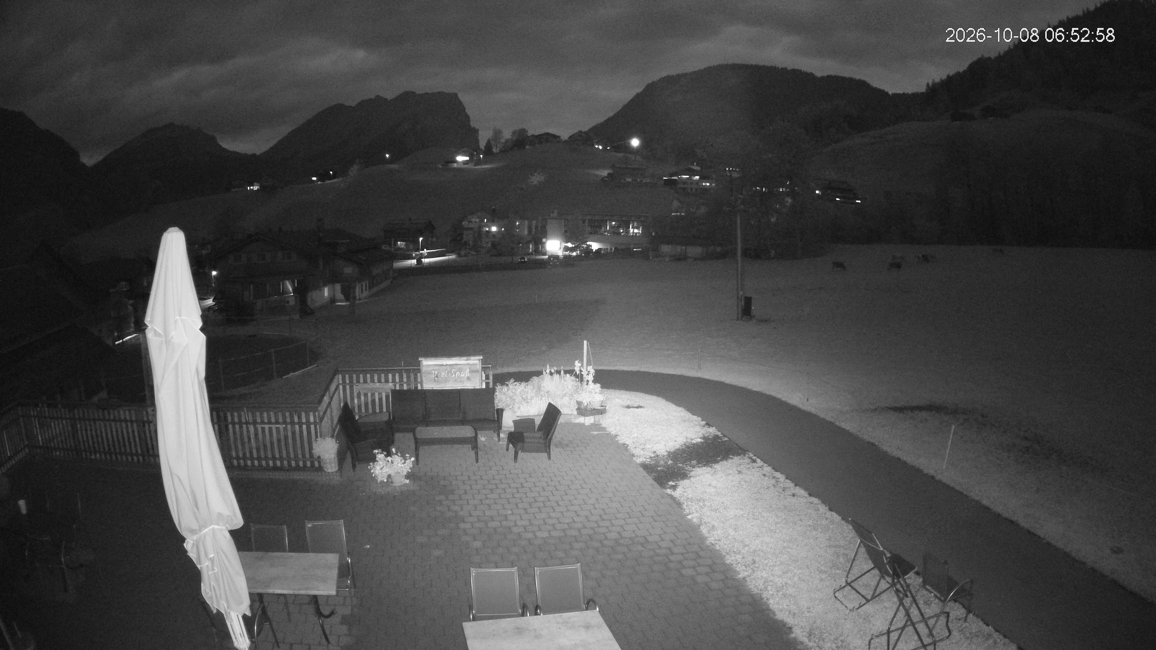 Archived image Webcam Hotel "Schrannen-Hof" at mountain "Diedamskopf"