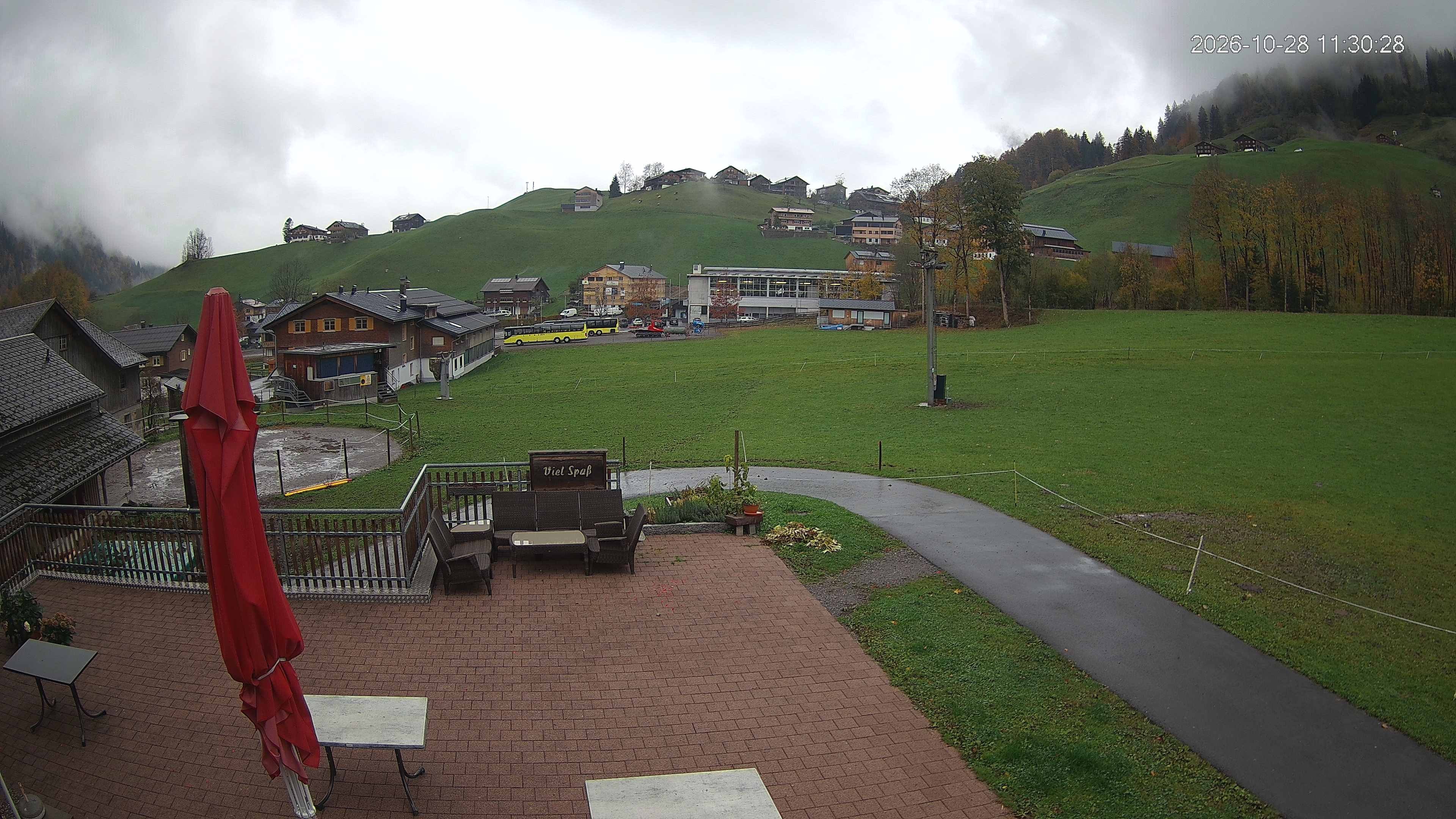 Archived image Webcam Hotel "Schrannen-Hof" at mountain "Diedamskopf"