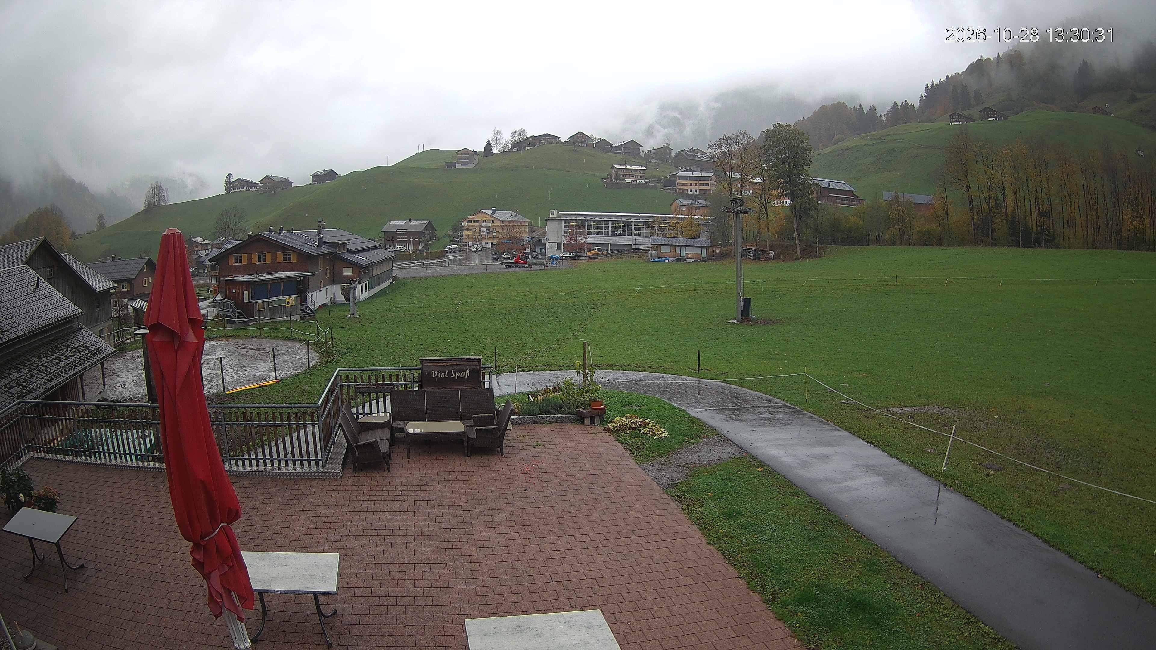 Archived image Webcam Hotel "Schrannen-Hof" at mountain "Diedamskopf"