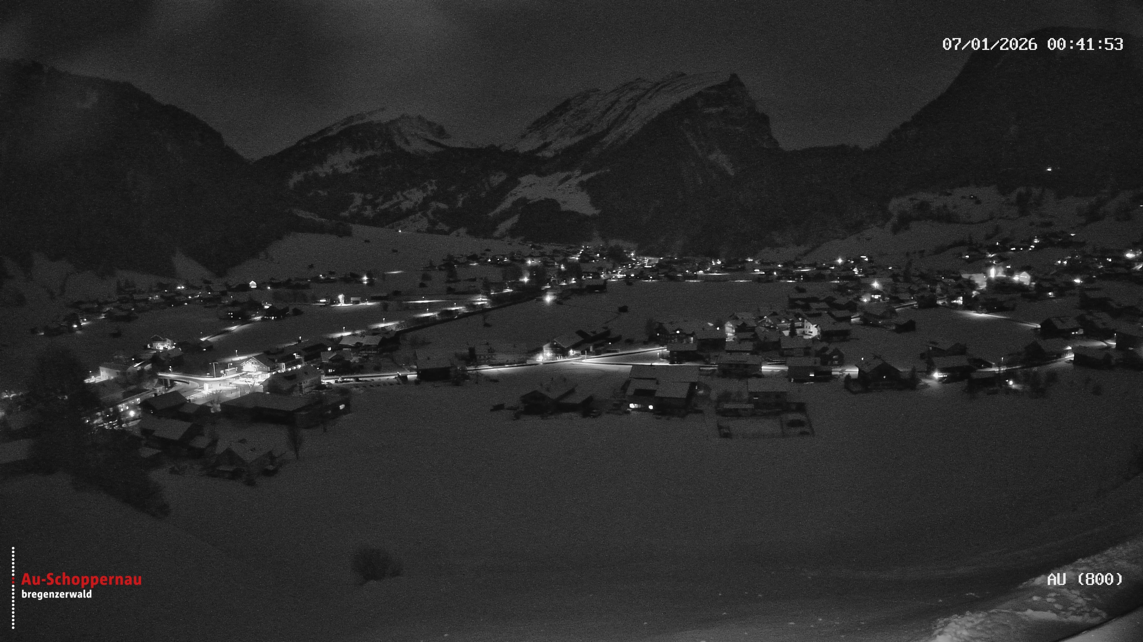 Archiv Foto Webcam Au bei Schoppernau