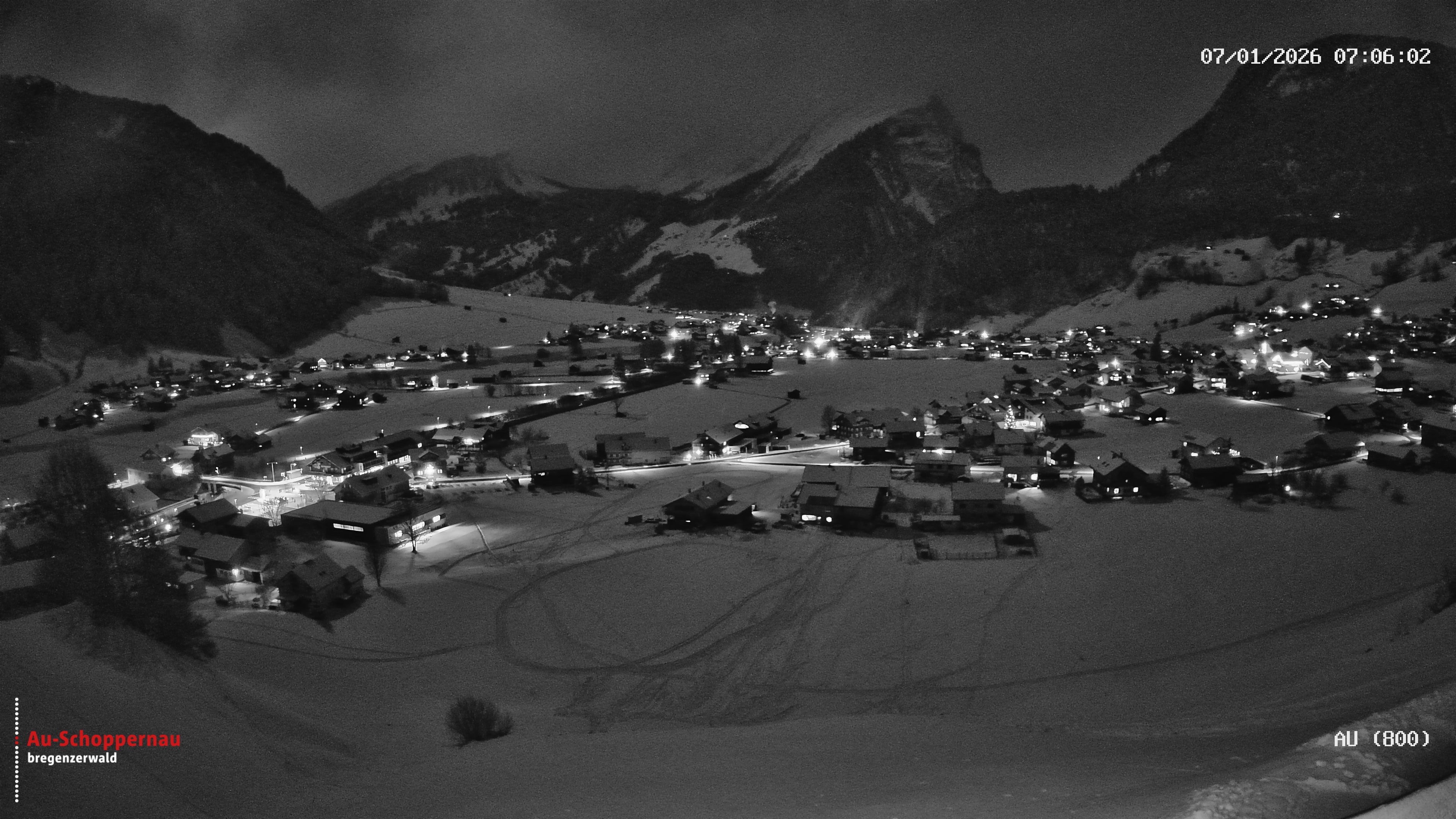 Archiv Foto Webcam Au bei Schoppernau