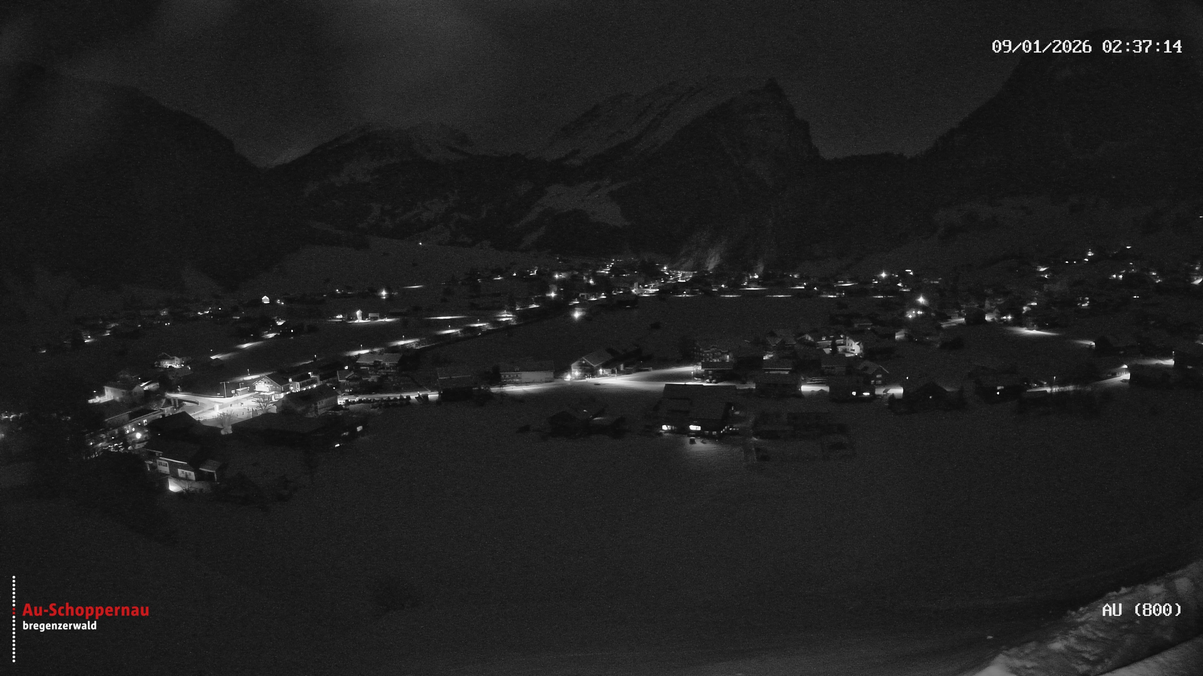 Archiv Foto Webcam Au bei Schoppernau