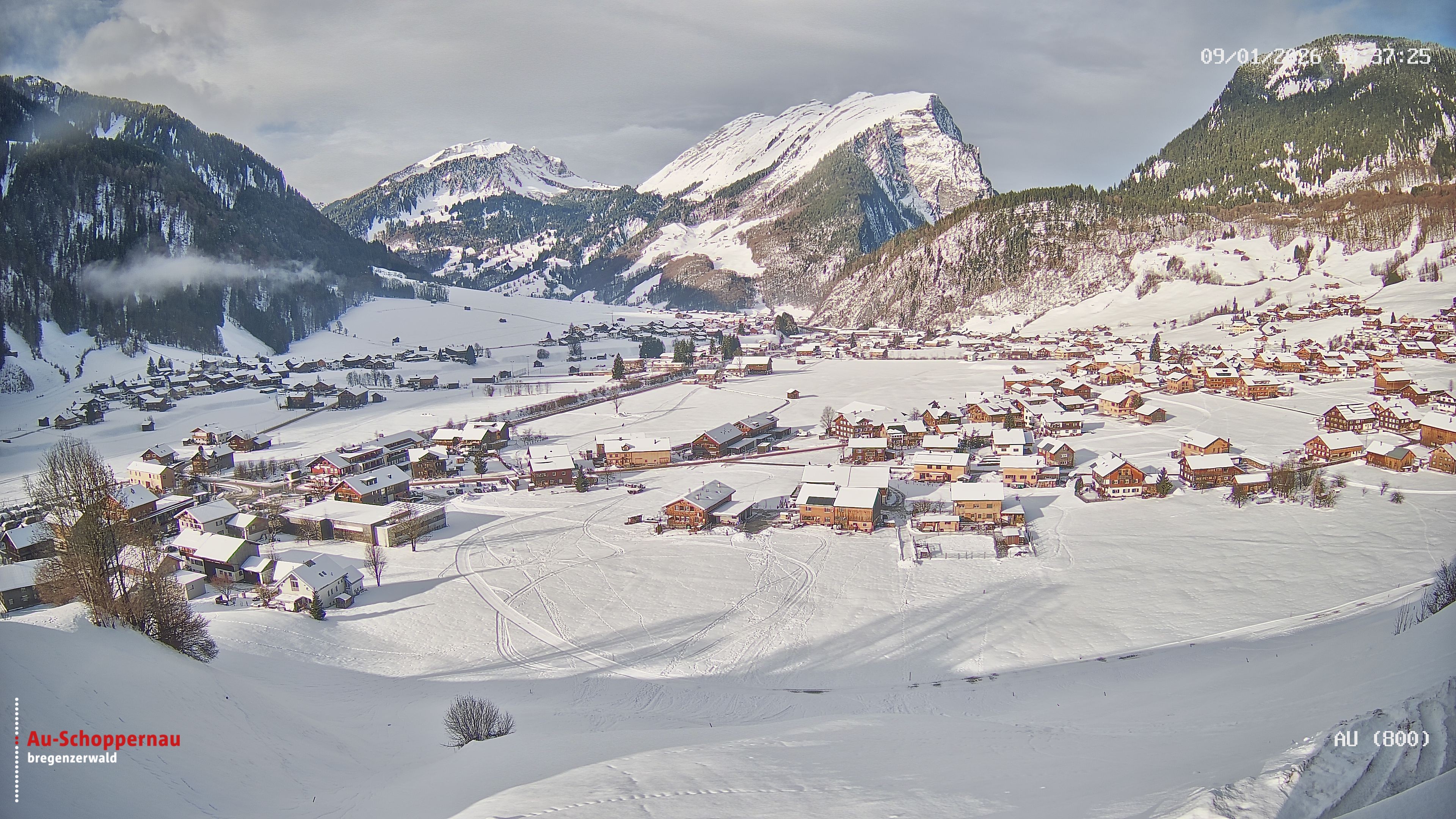 Archived image Webcam Au near Schoppernau