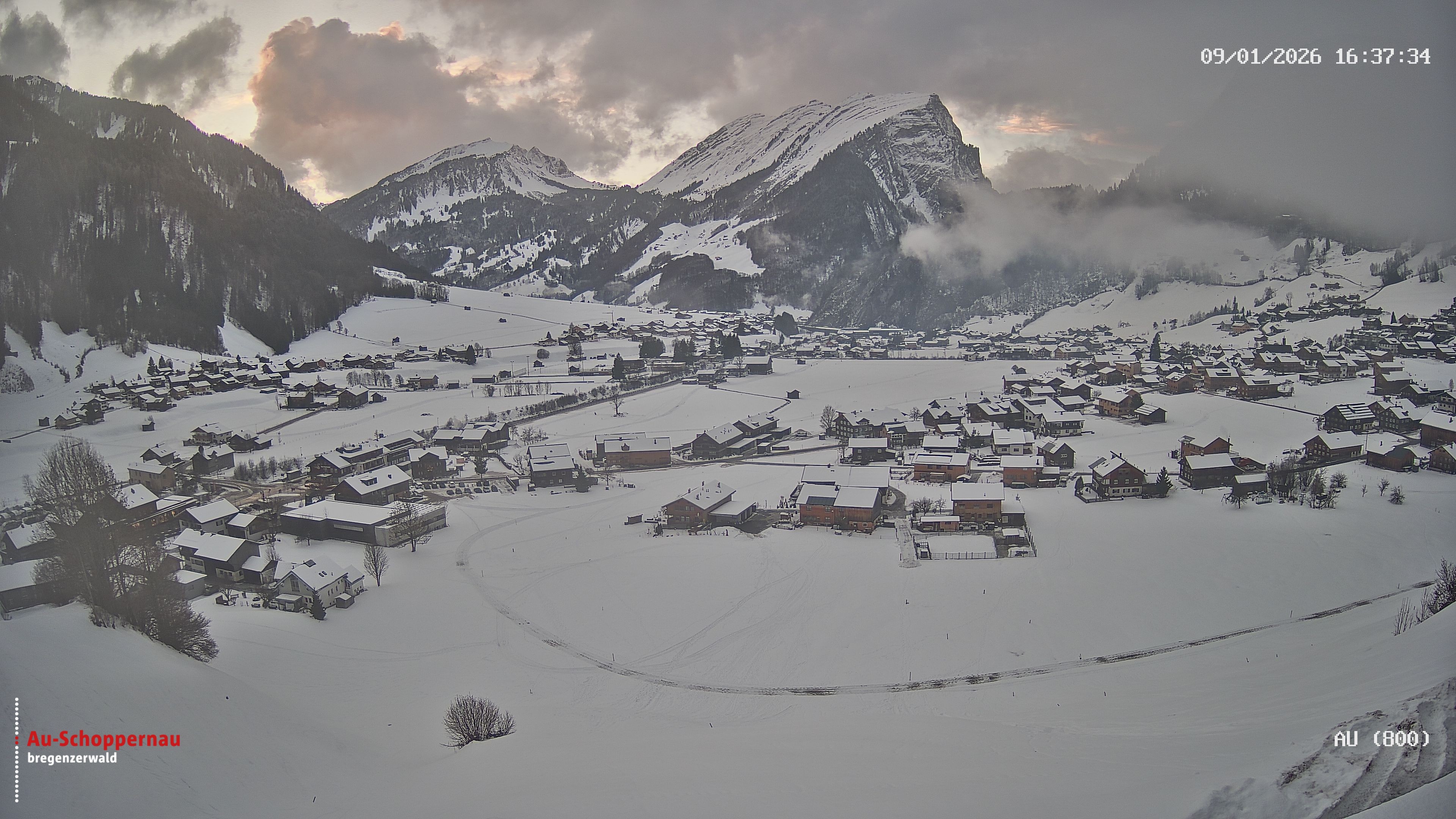 Archived image Webcam Au near Schoppernau