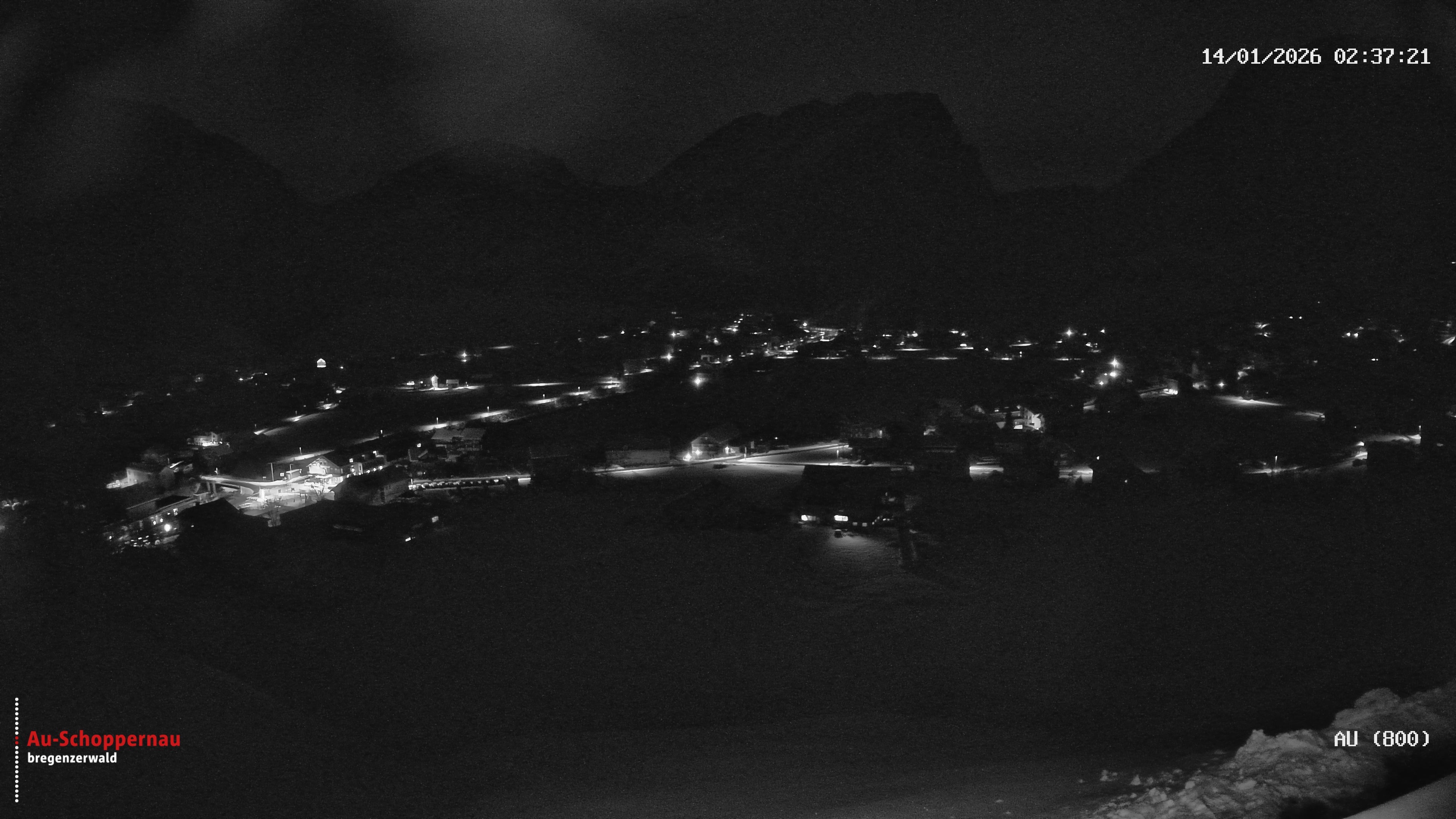 Archiv Foto Webcam Au bei Schoppernau