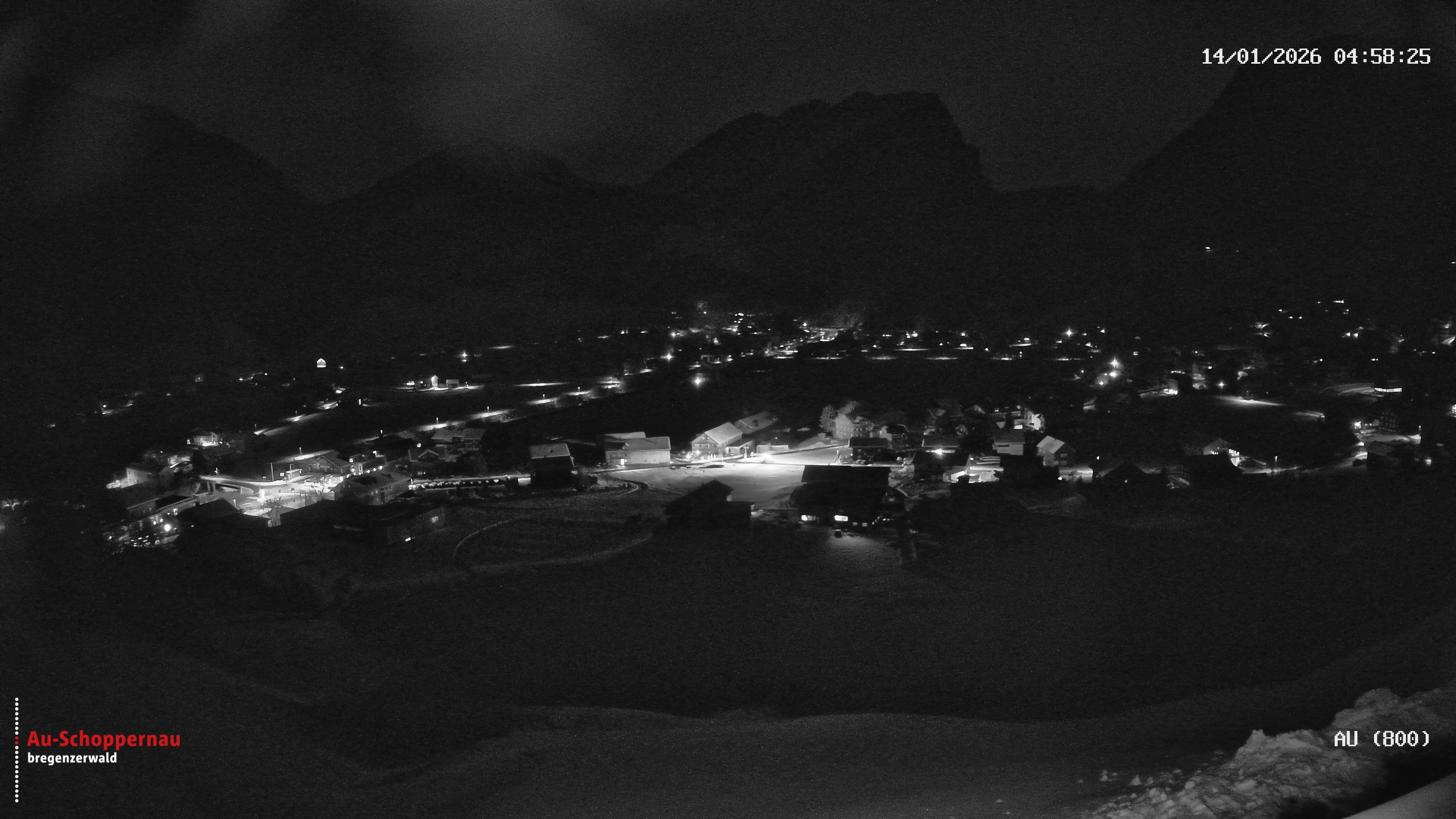 Archiv Foto Webcam Au bei Schoppernau