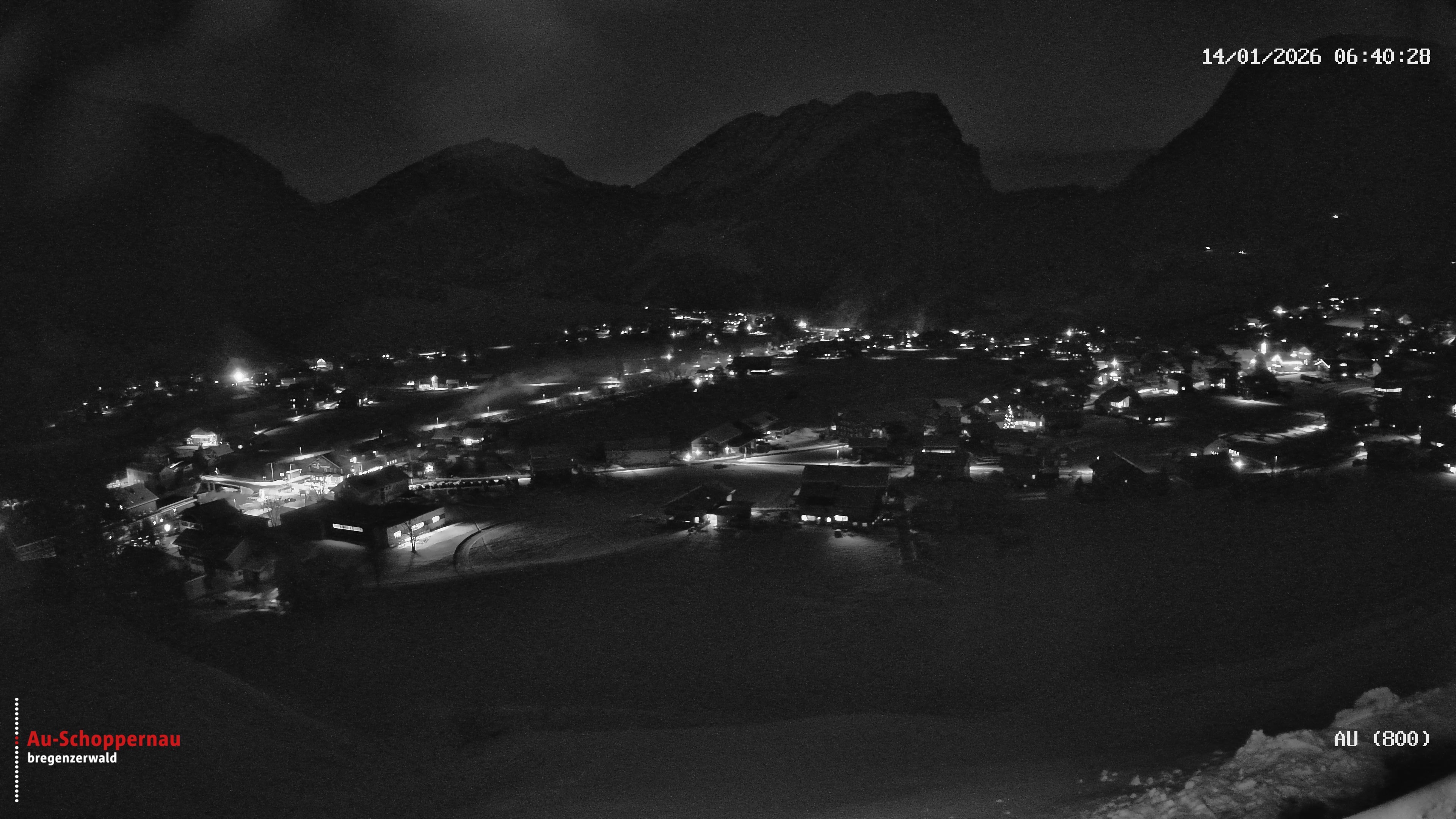 Archiv Foto Webcam Au bei Schoppernau