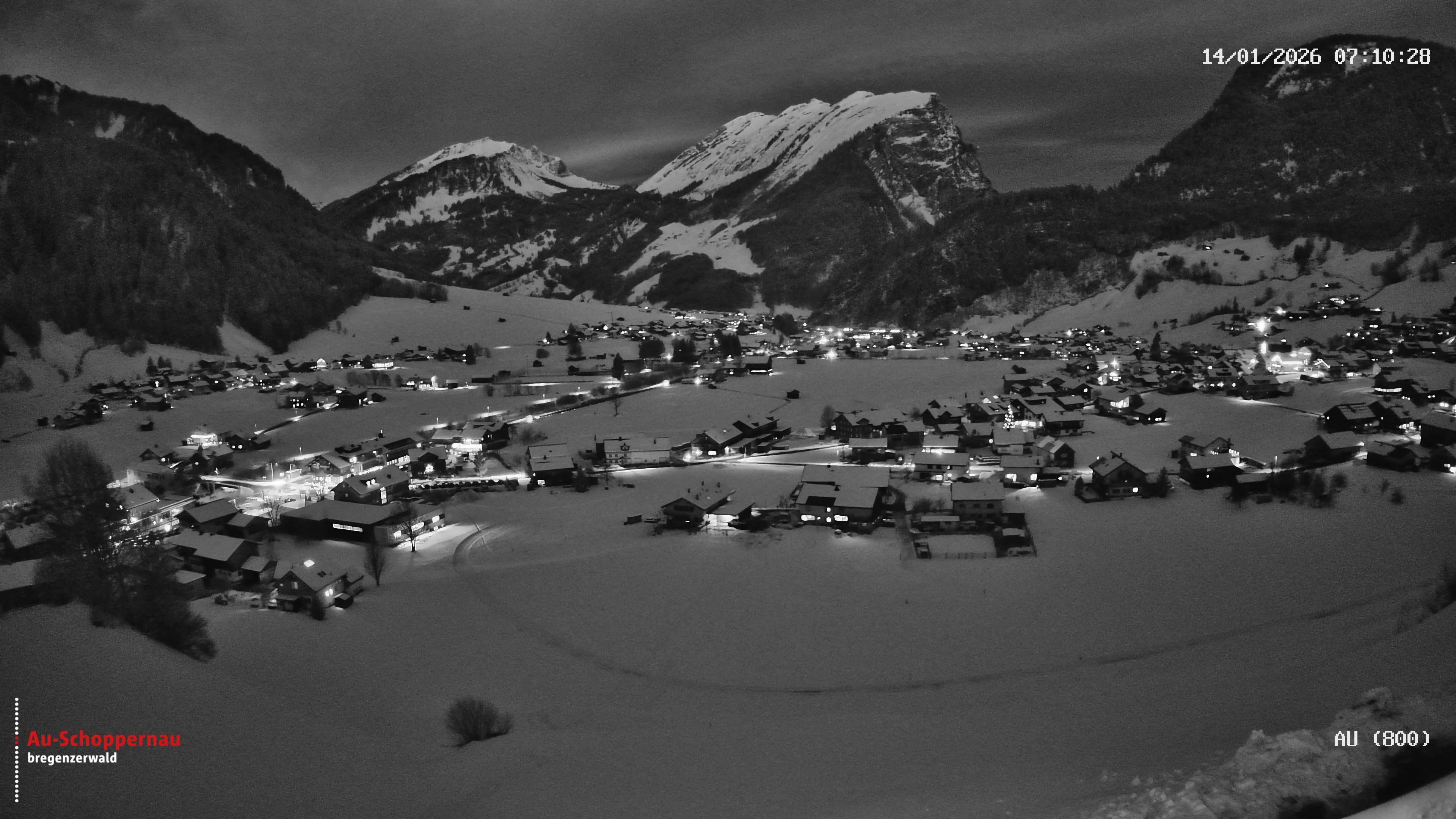 Archiv Foto Webcam Au bei Schoppernau