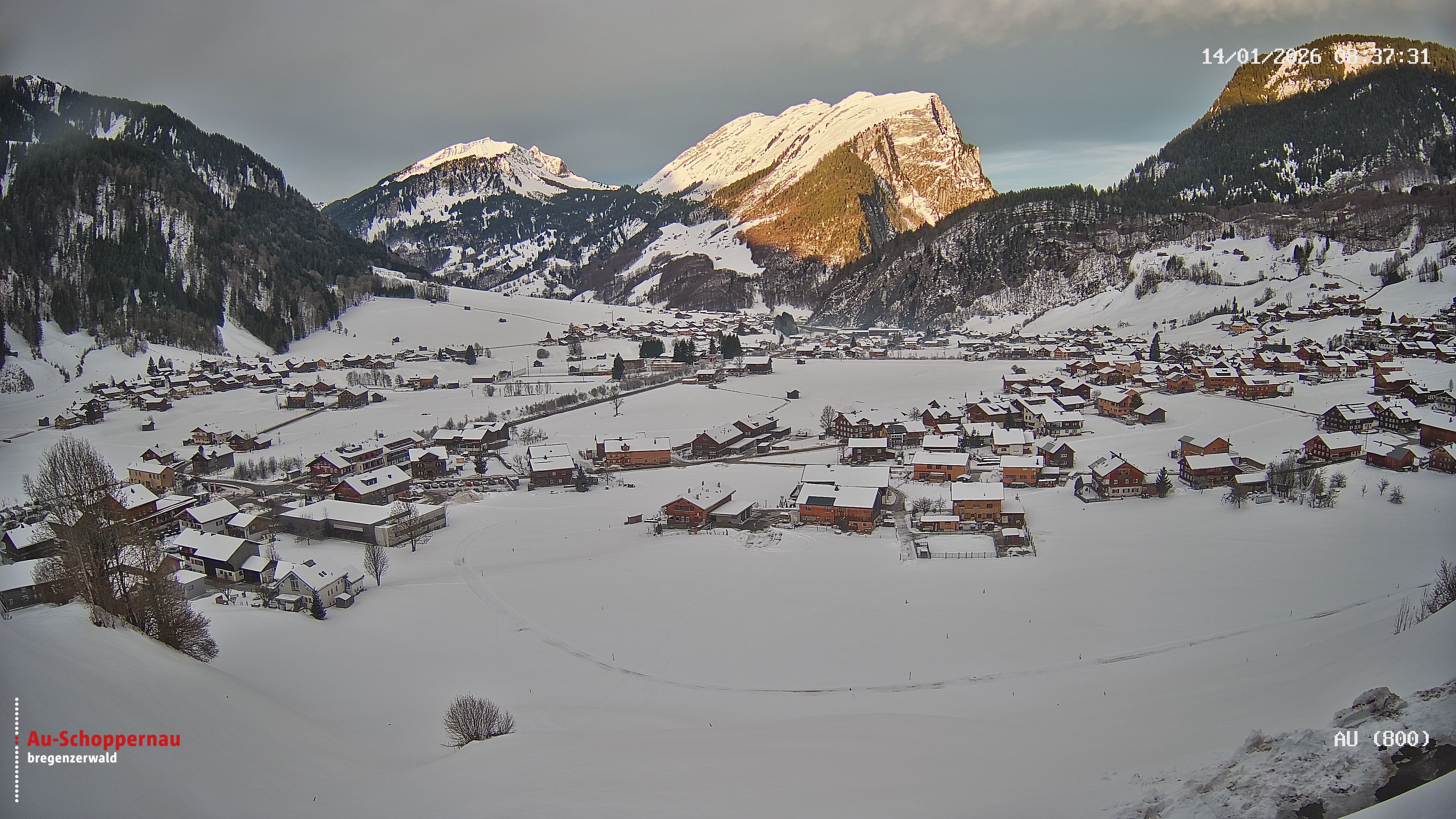 Archiv Foto Webcam Au bei Schoppernau