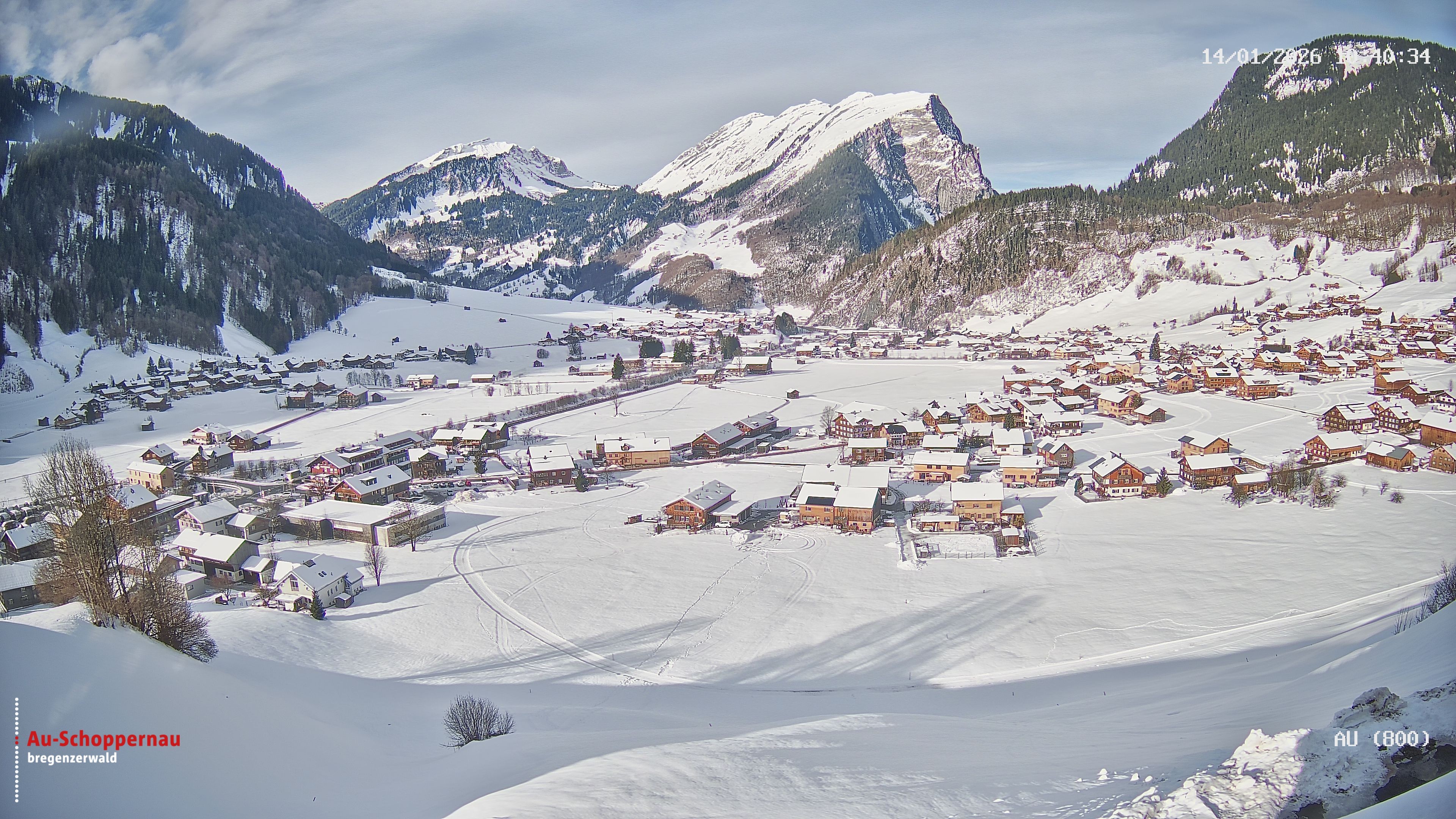 Archiv Foto Webcam Au bei Schoppernau