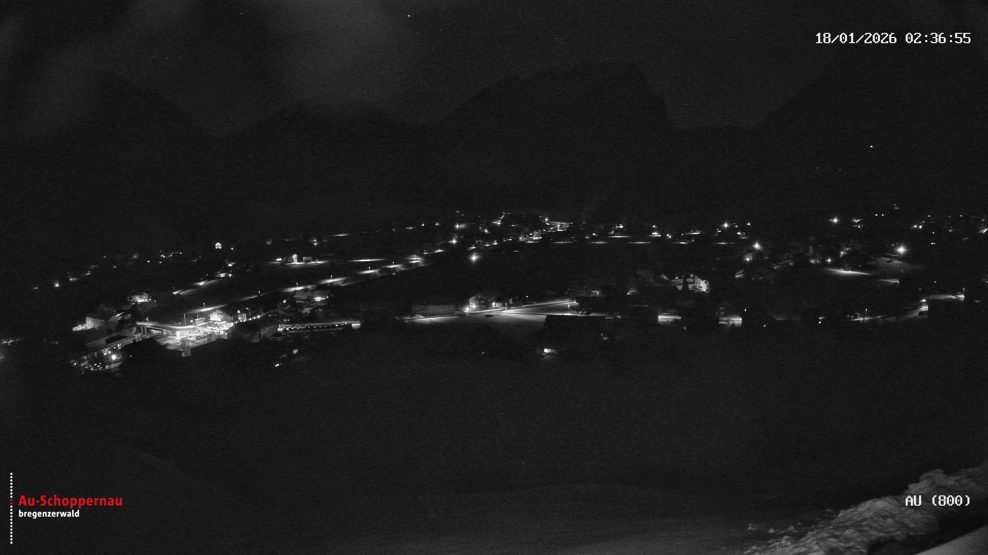 Archiv Foto Webcam Au bei Schoppernau