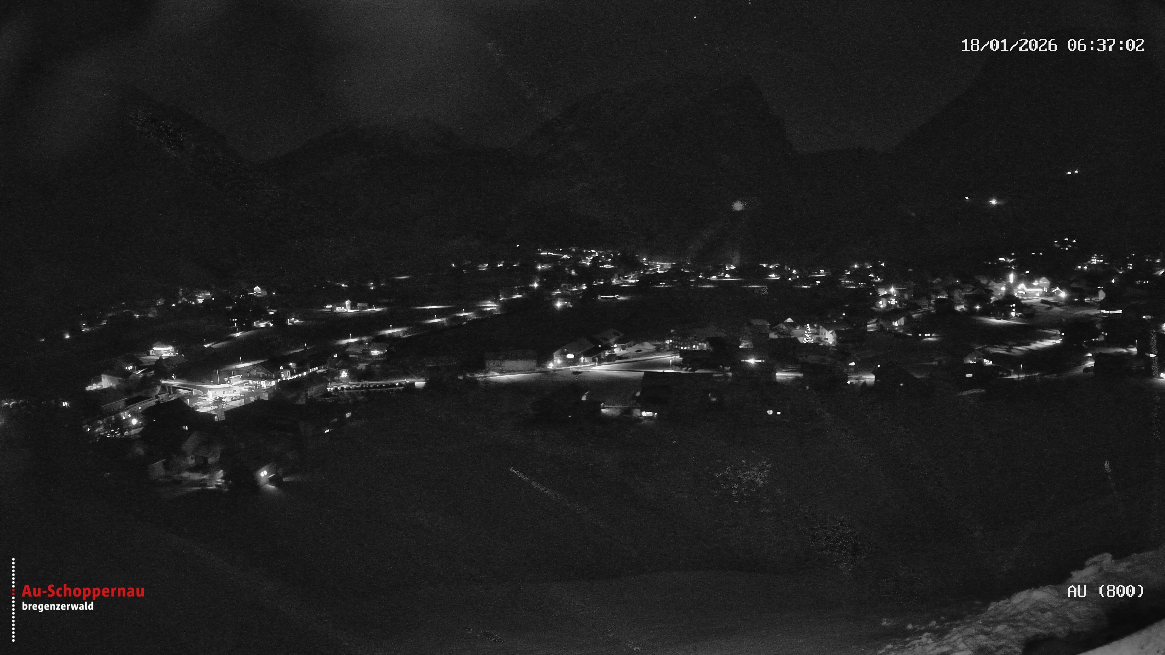 Archiv Foto Webcam Au bei Schoppernau