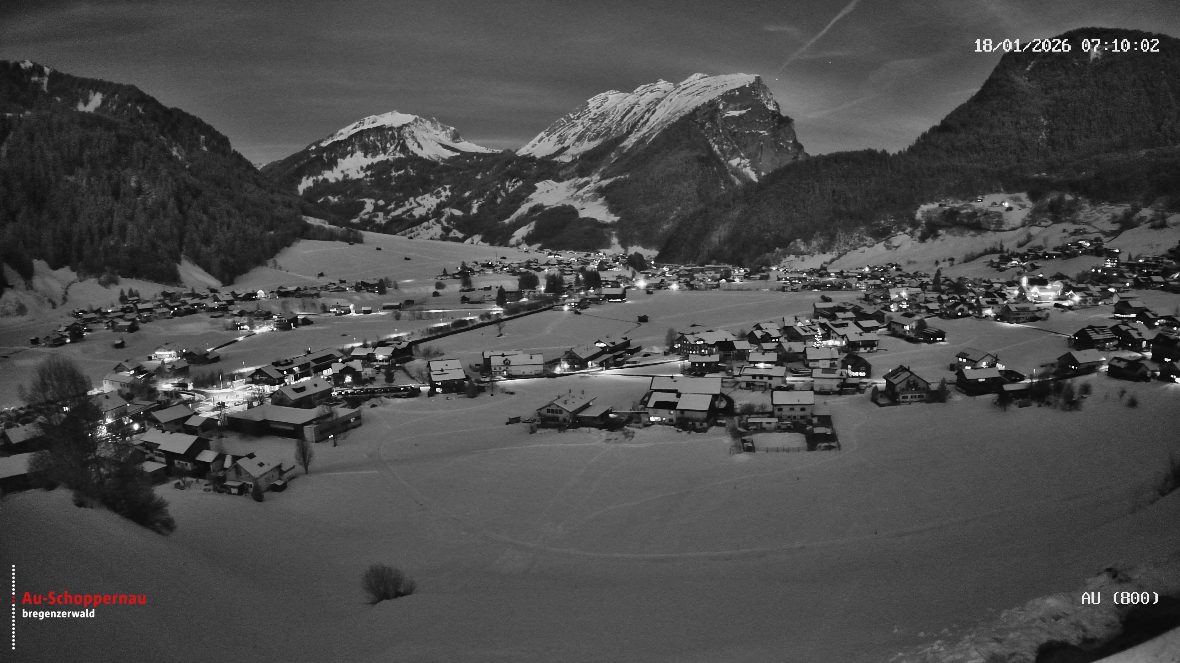 Archiv Foto Webcam Au bei Schoppernau