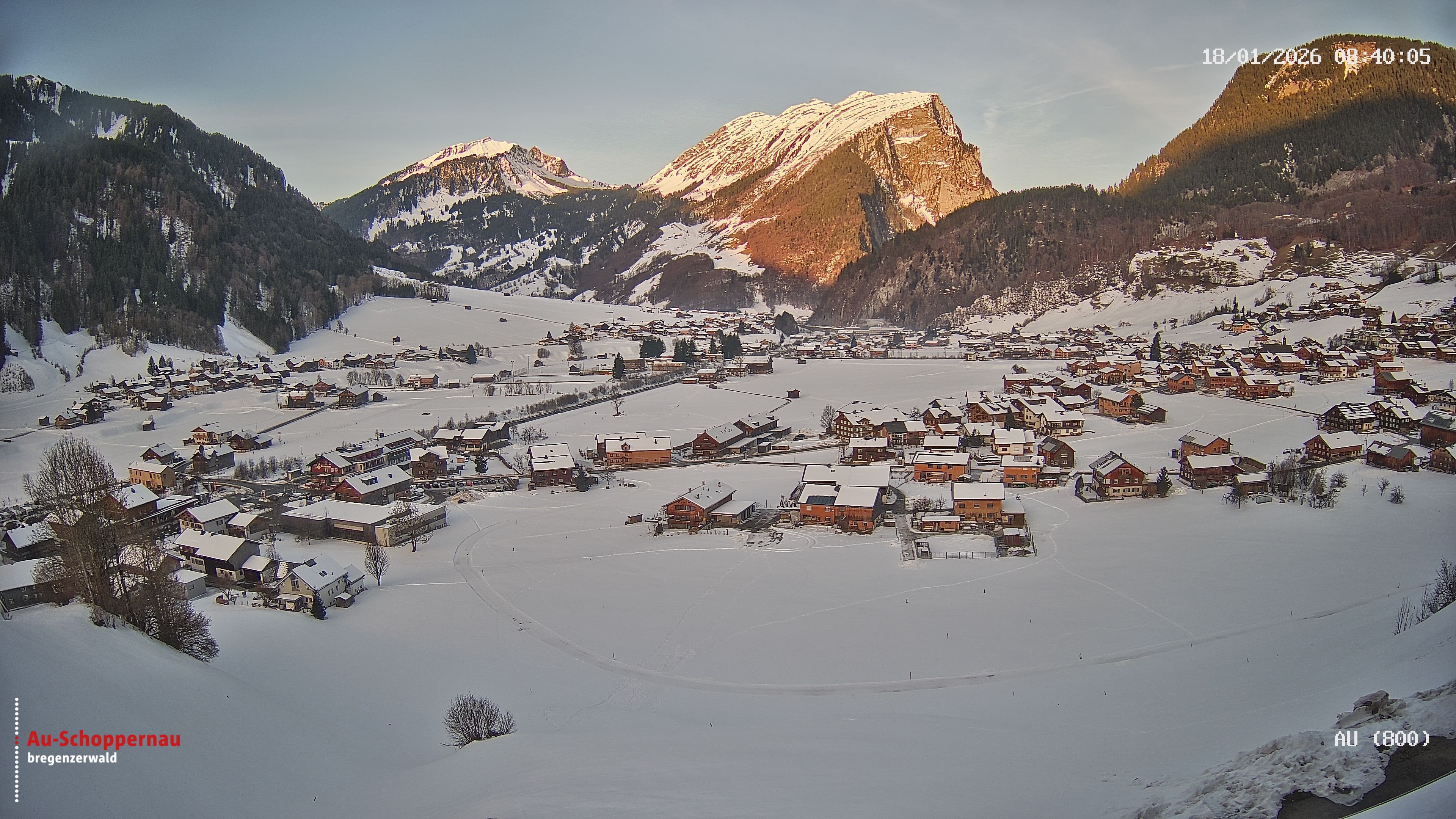 Archiv Foto Webcam Au bei Schoppernau